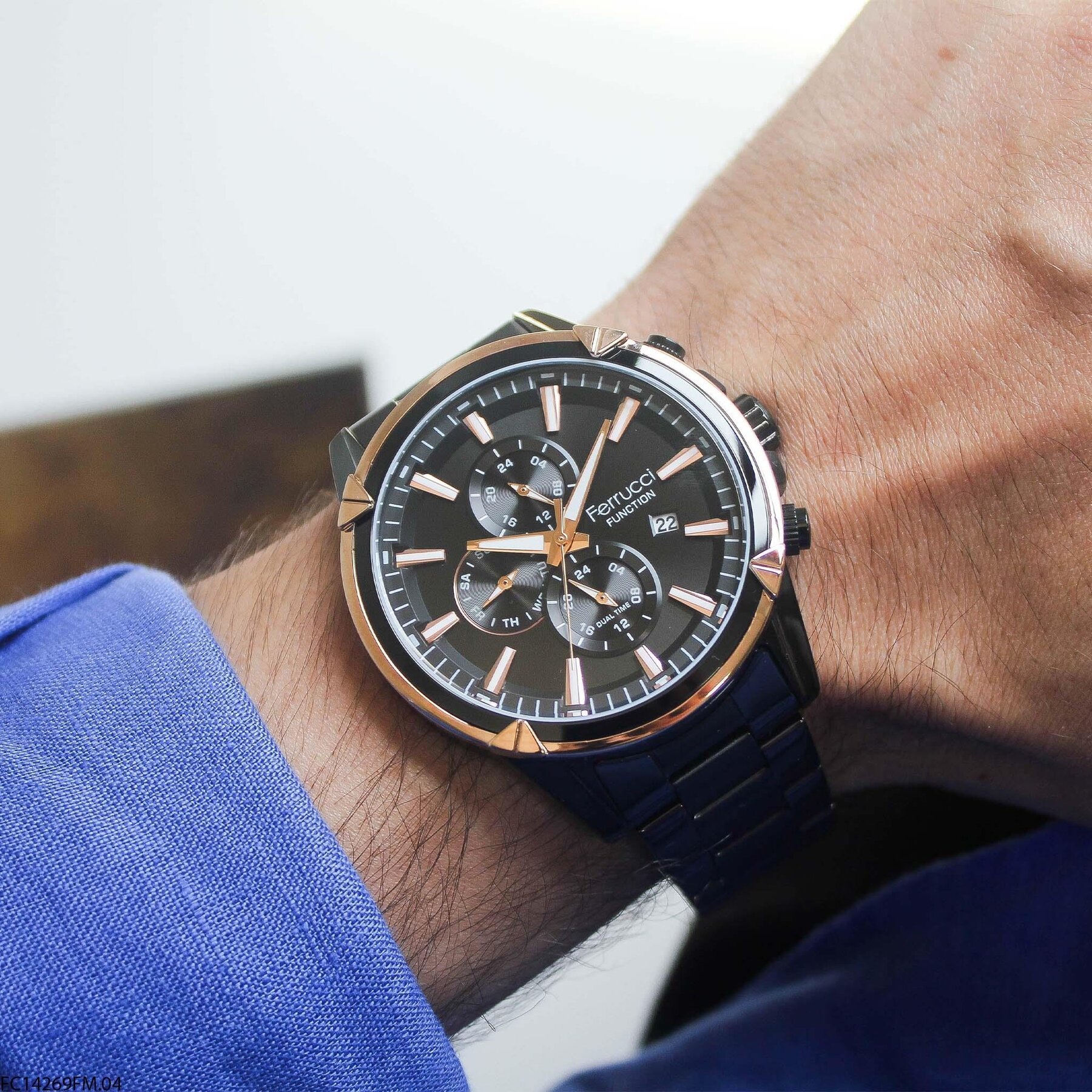 Ferrucci FC14269FM.04 Çelik Kordonlu Erkek Kol Saati