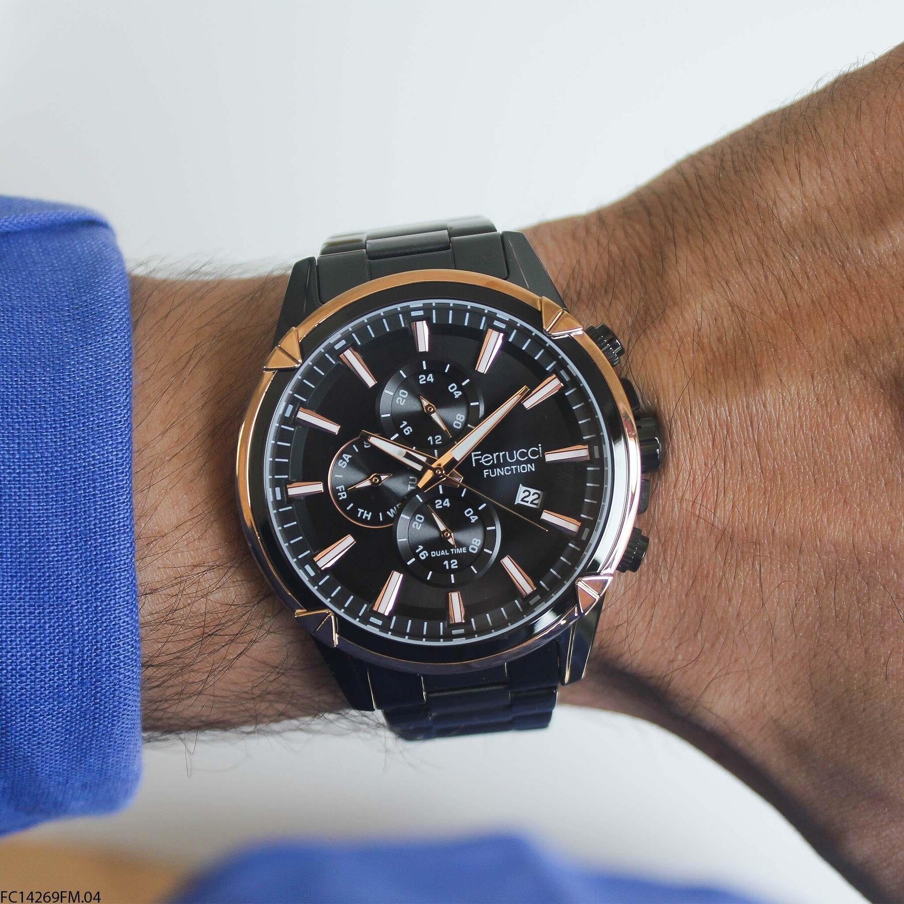 Ferrucci FC14269FM.04 Çelik Kordonlu Erkek Kol Saati