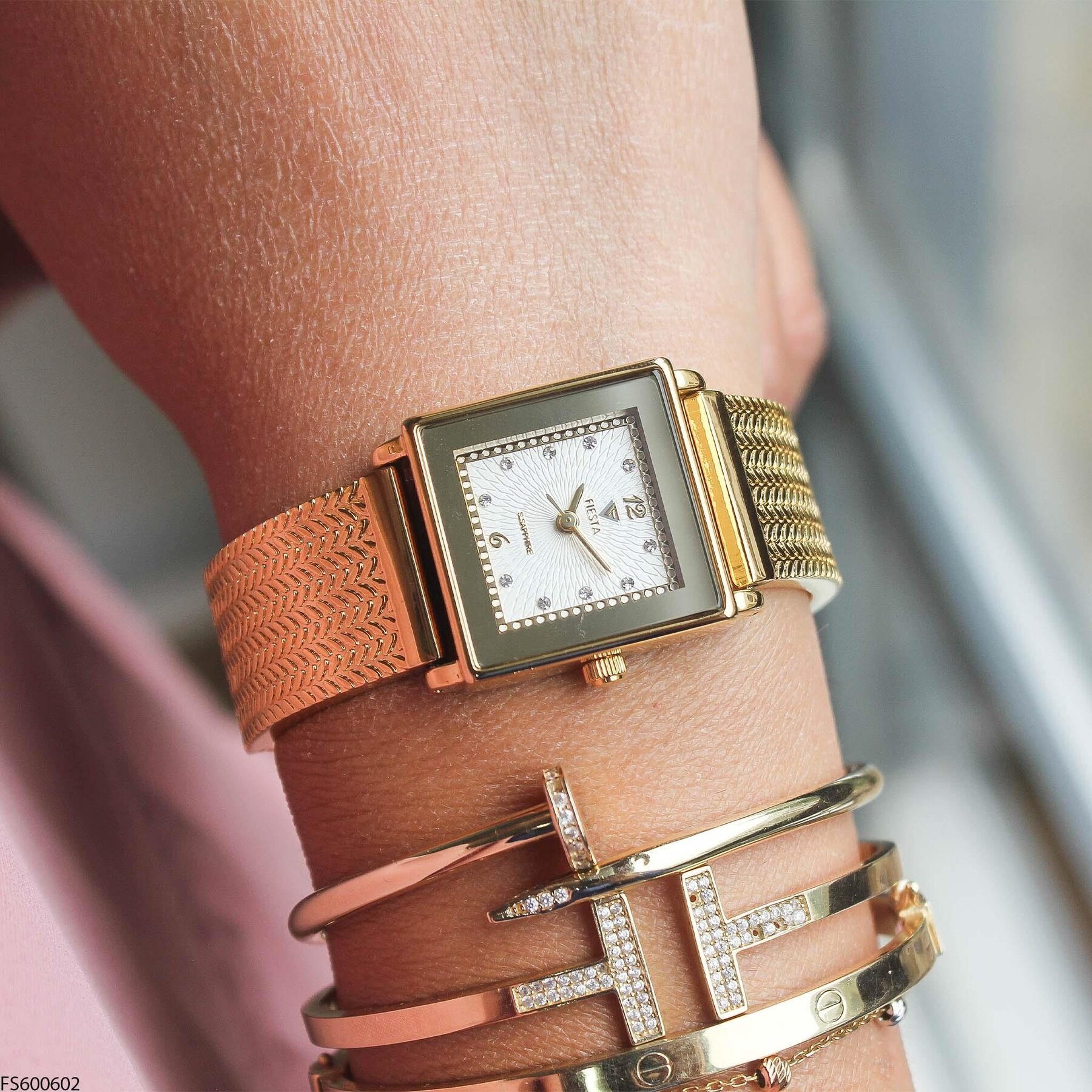 Fiesta FS600602 Çelik Kordonlu Kadın Kol Saati