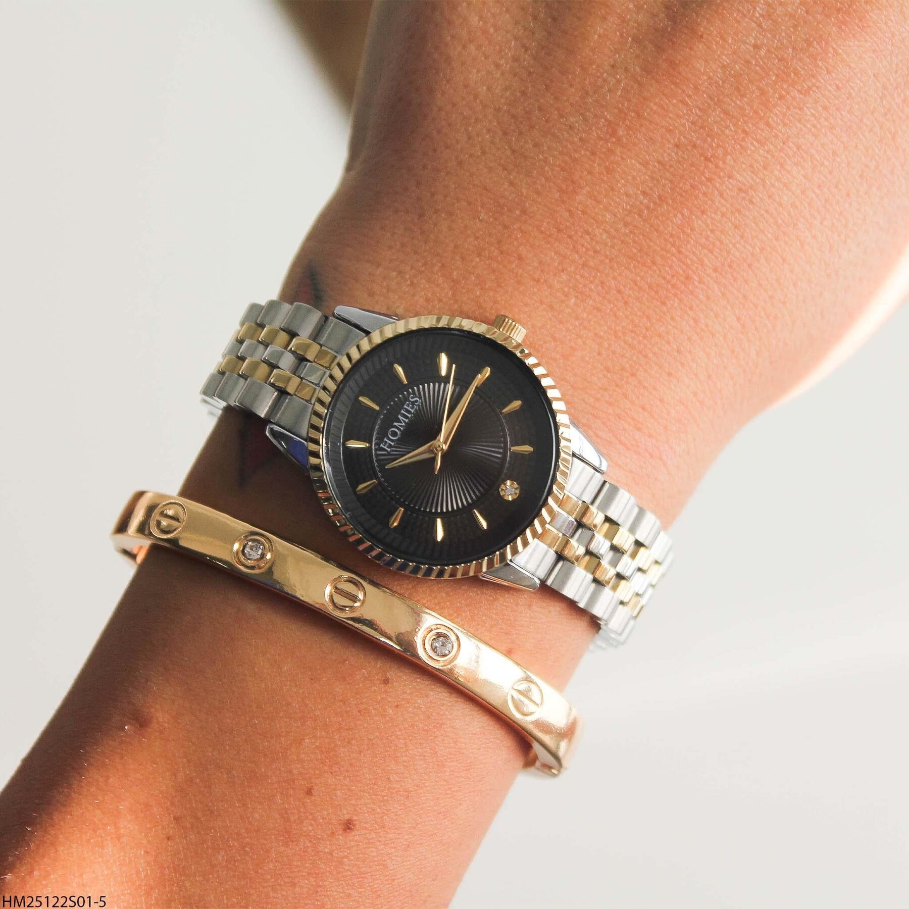 Homies HM25122S01-5 Çelik kordonlu  Kadın Kol Saati