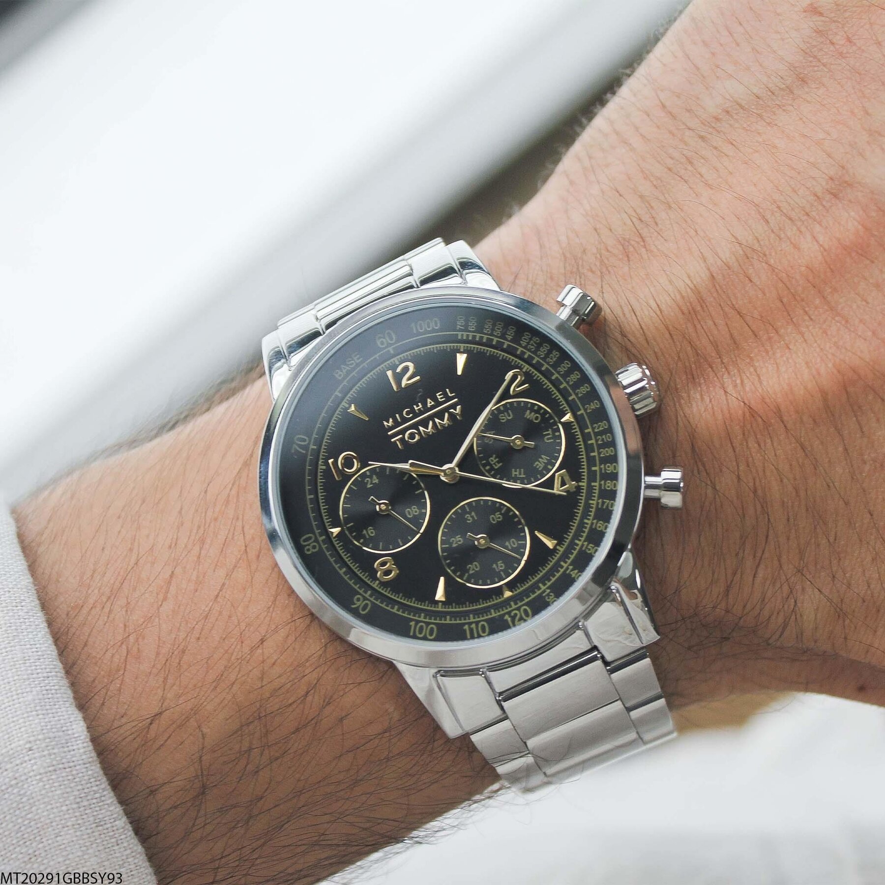 Michael Tommy MT20291GBBSY93 Çelik Kordonlu Erkek Kol Saati