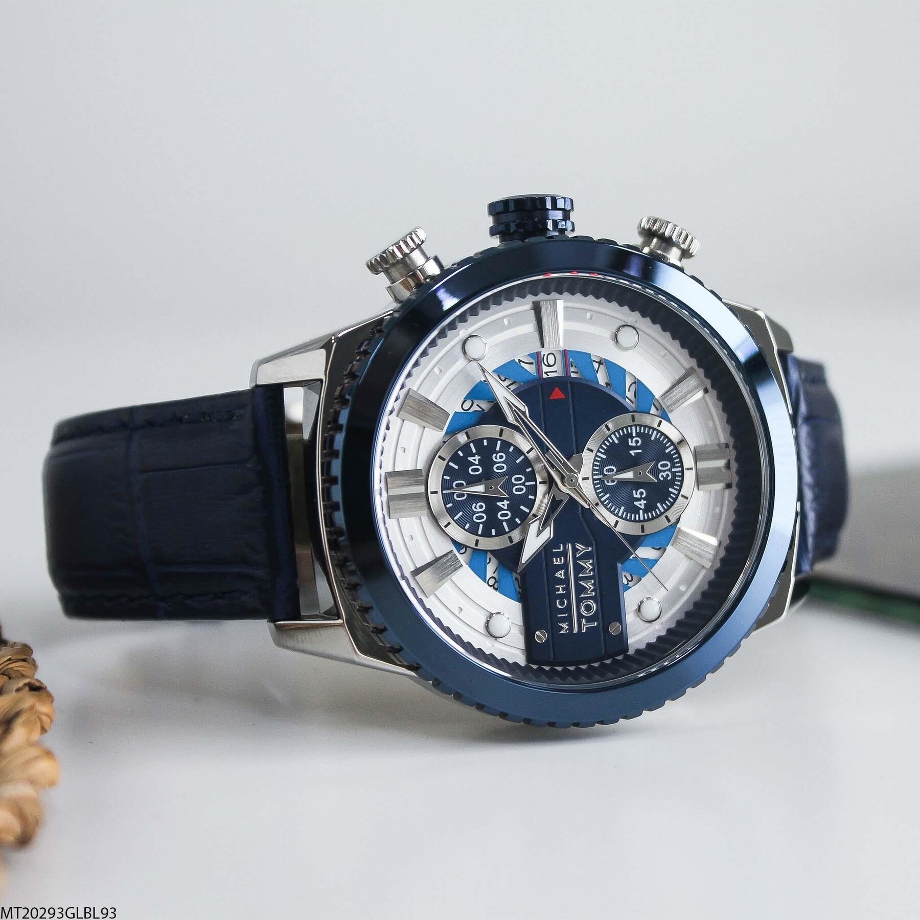 Michael Tommy MT20293GLBL93 Deri Kordonlu Erkek Kol Saati