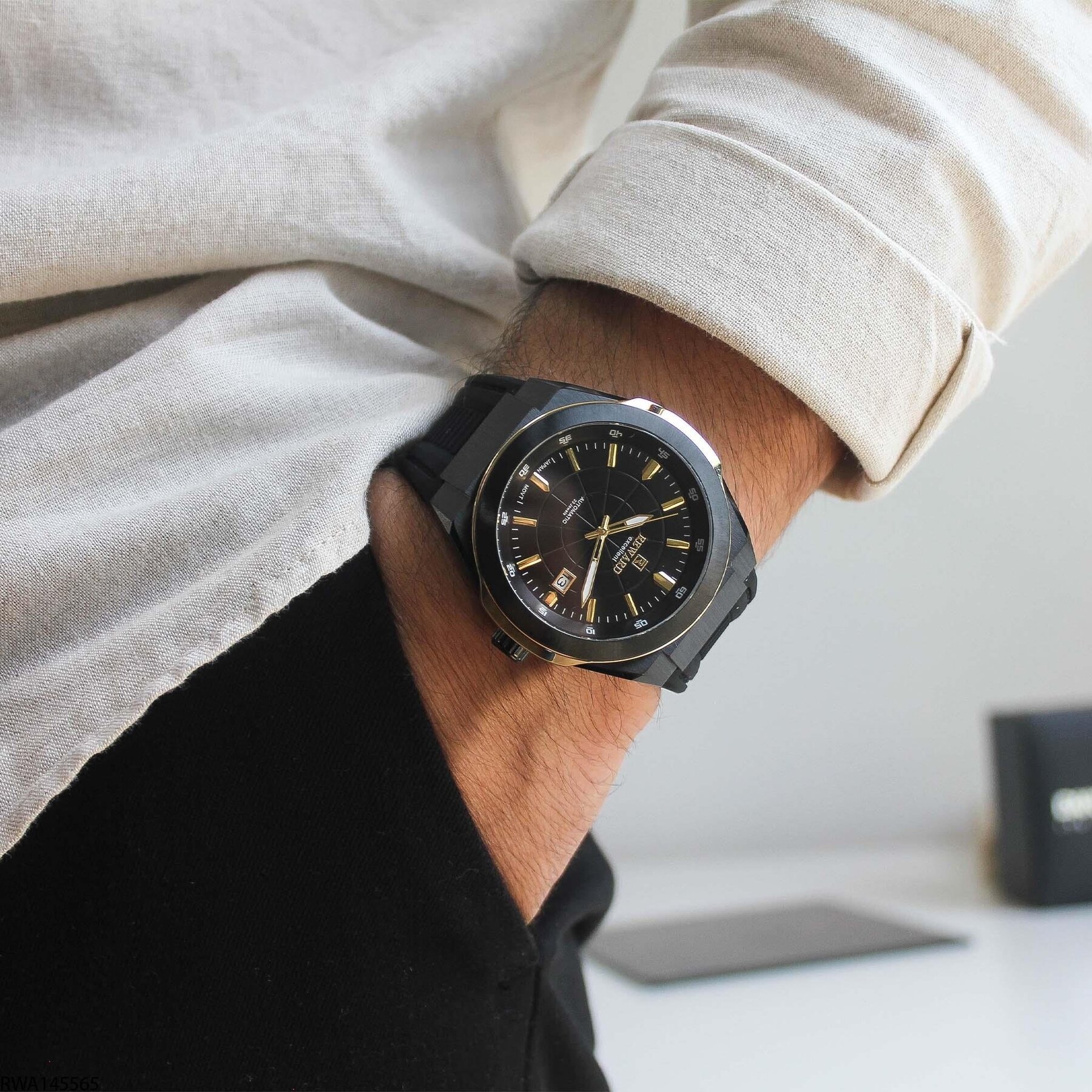 Reward RWA145565 Silicone Strap Automatic Men Watch