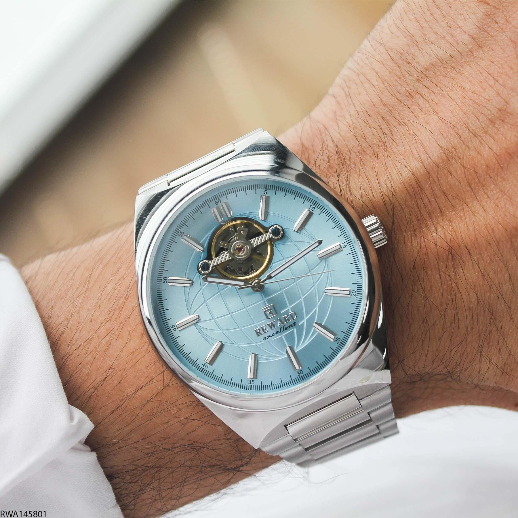 Reward RWA145801 Çelik Kordonlu Otomatik Erkek Kol Saati