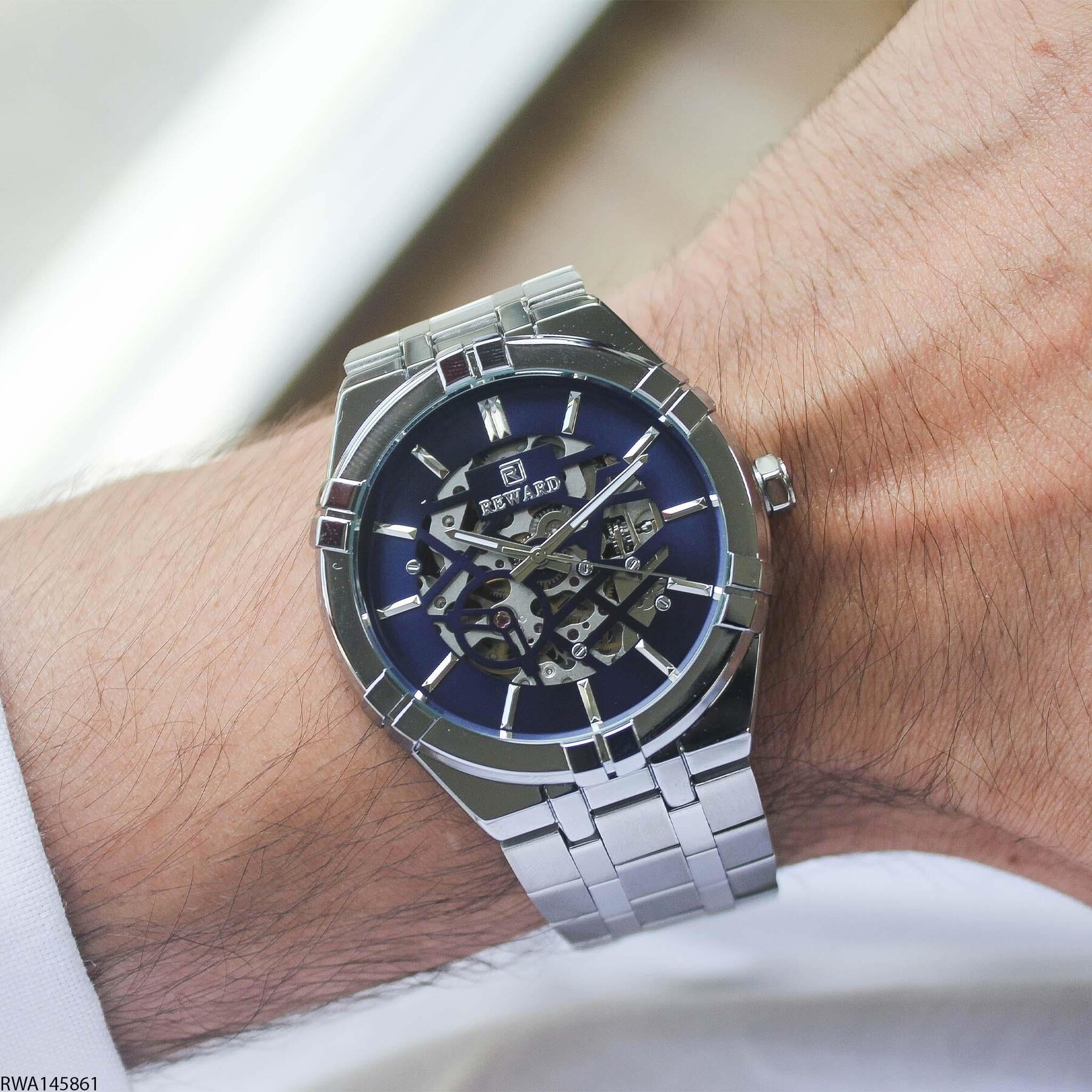 Reward RWA145861 Çelik Kordonlu Otomatik Erkek Kol Saati