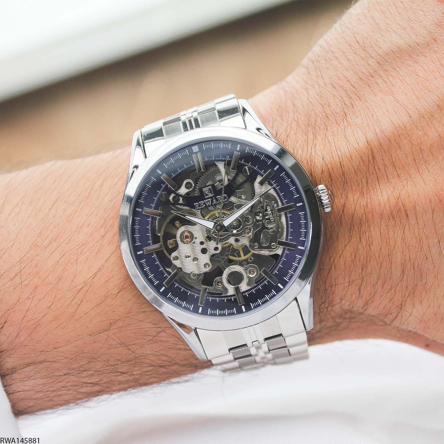 Reward RWA145881 Çelik Kordonlu Otomatik Erkek Kol Saati