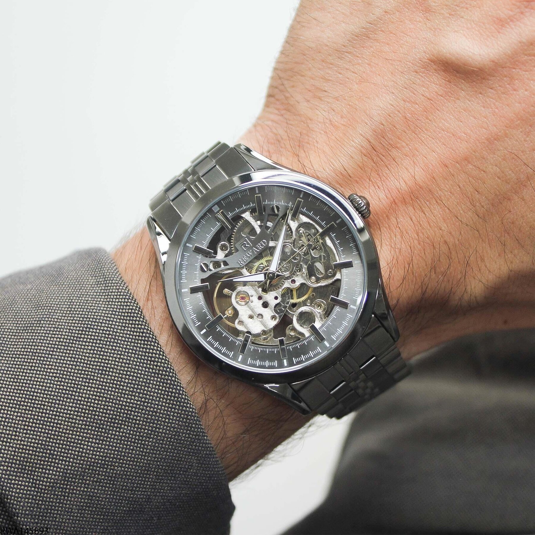 Reward RWA145893 Çelik Kordonlu Otomatik Erkek Kol Saati