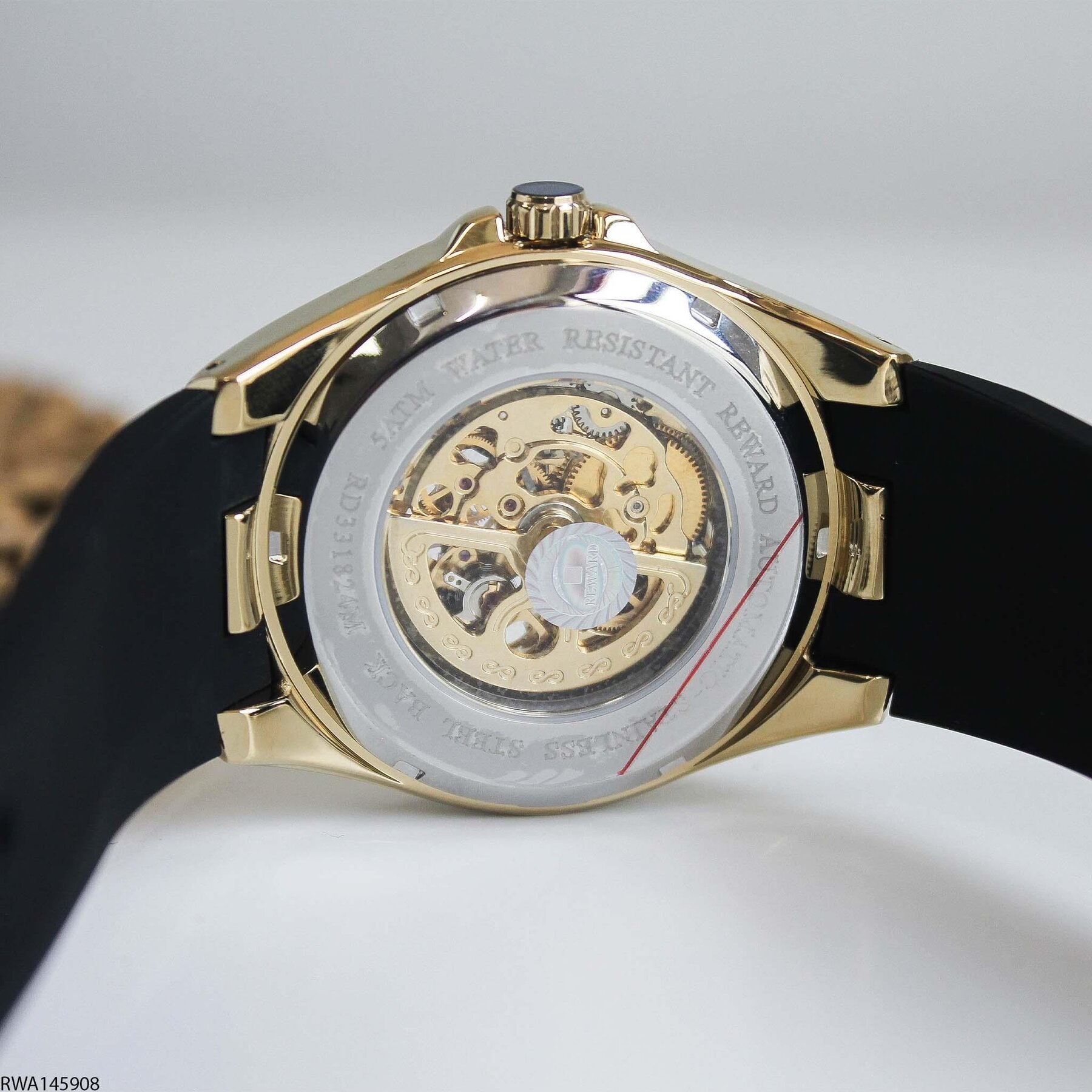 Reward RWA145908 Silikon Kordonlu Otomatik Erkek Kol Saati