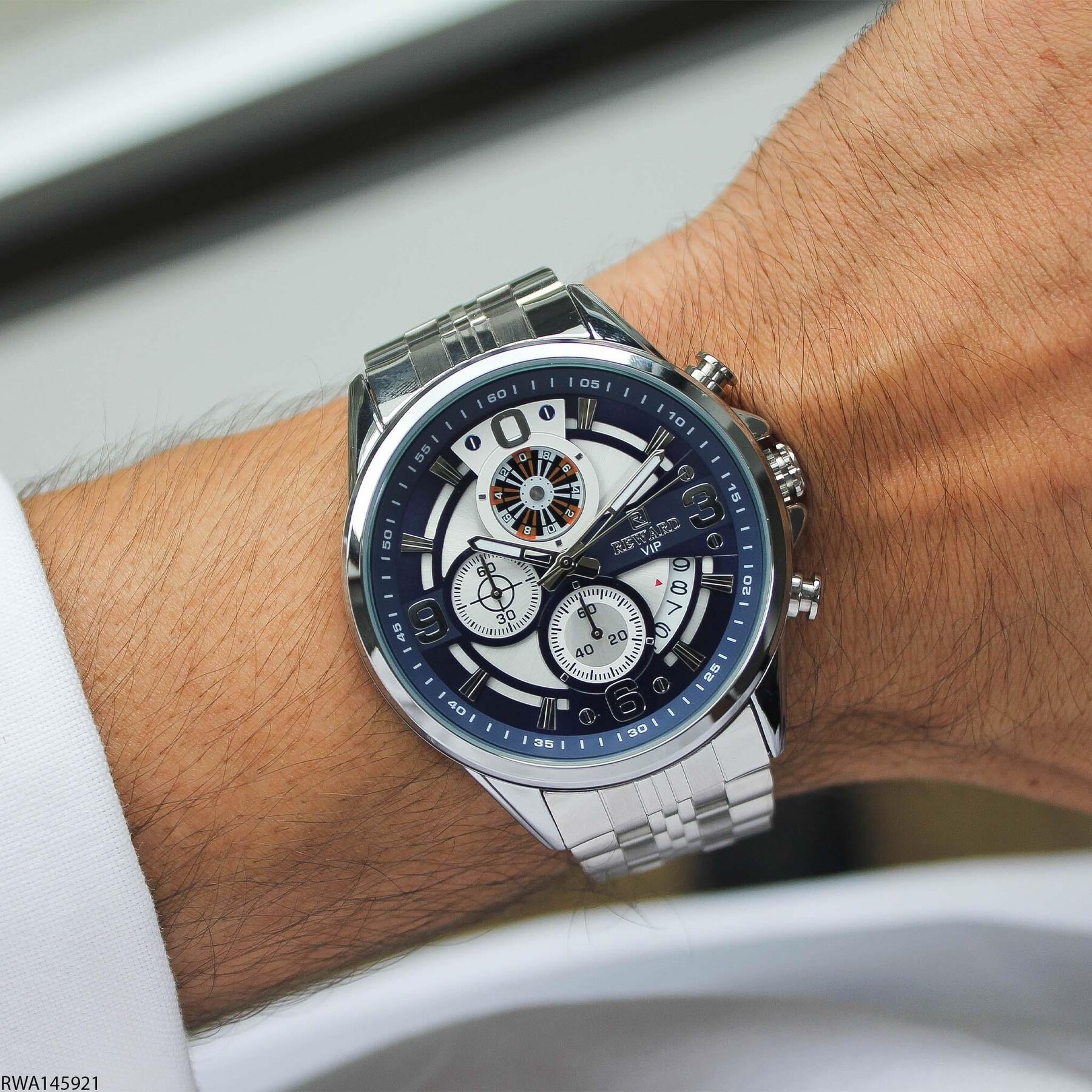 Reward RWA145921 Çelik Kordonlu Erkek Kol Saati