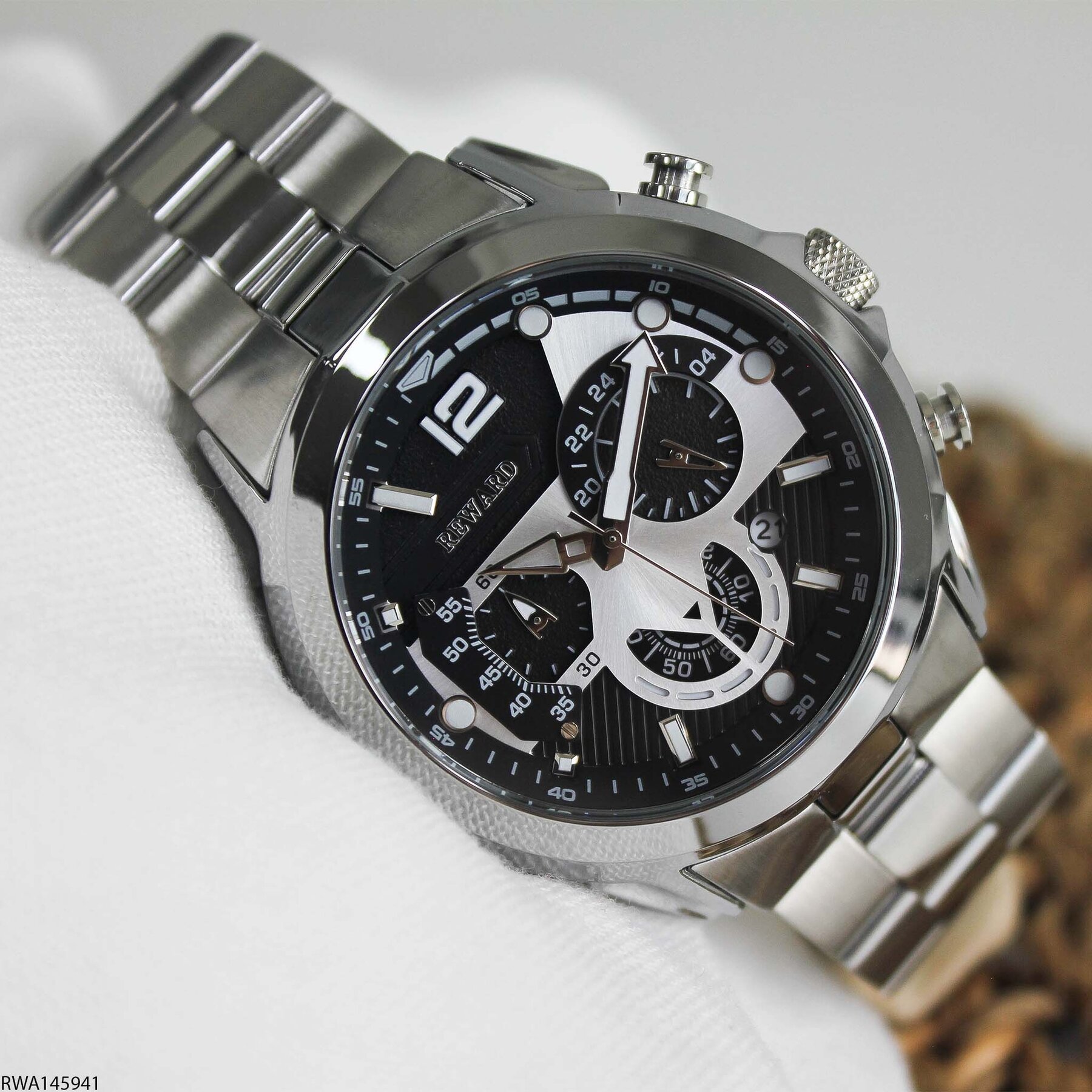 Reward RWA145941 Çelik Kordonlu Erkek Kol Saati