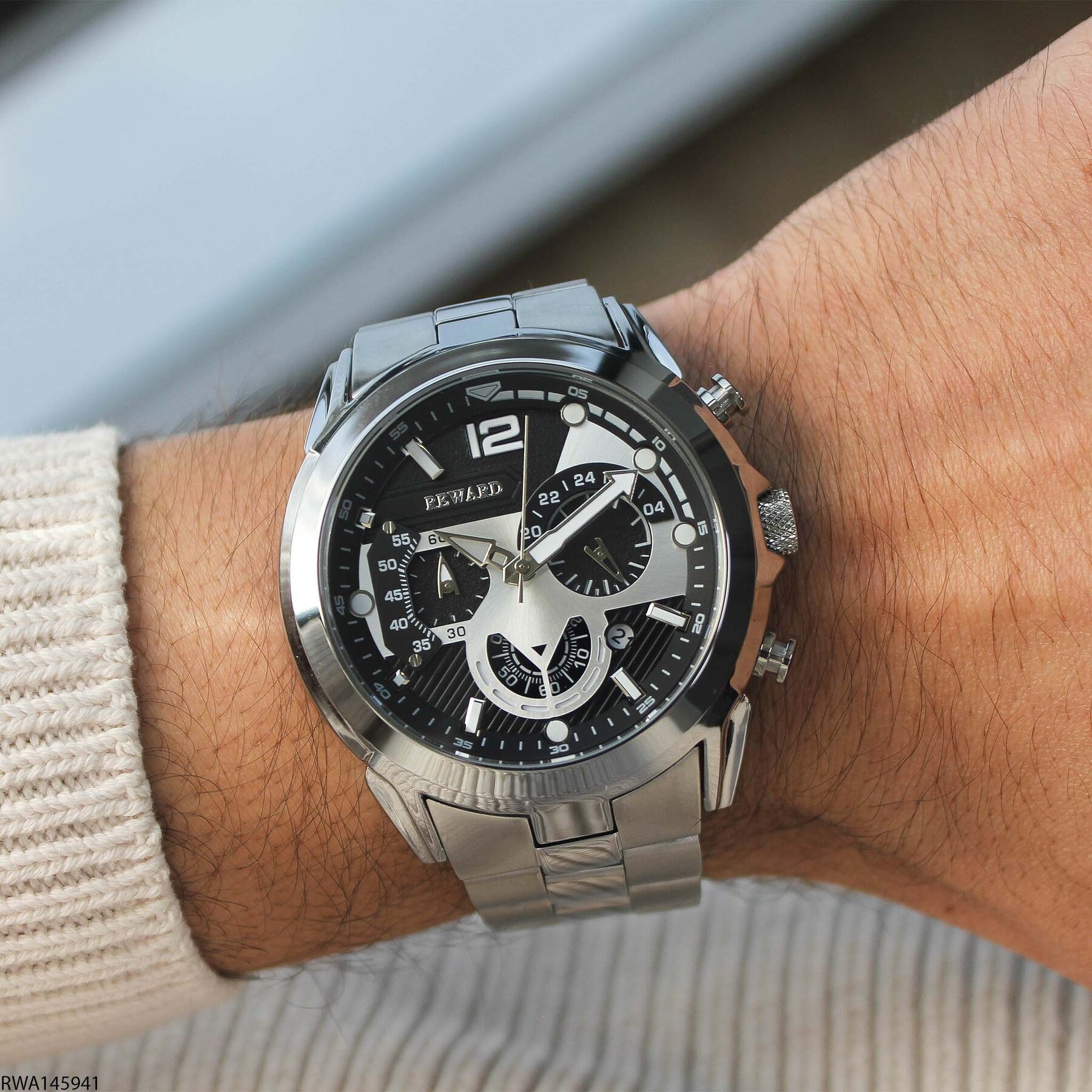 Reward RWA145941 Çelik Kordonlu Erkek Kol Saati