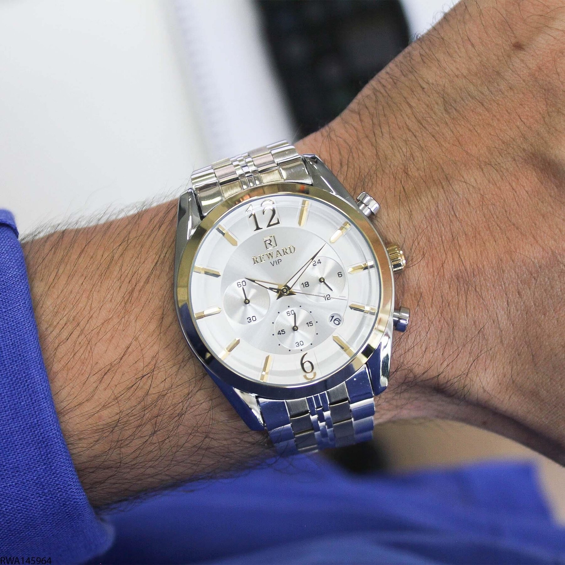 Reward RWA145964 Çelik Kordonlu Erkek Kol Saati