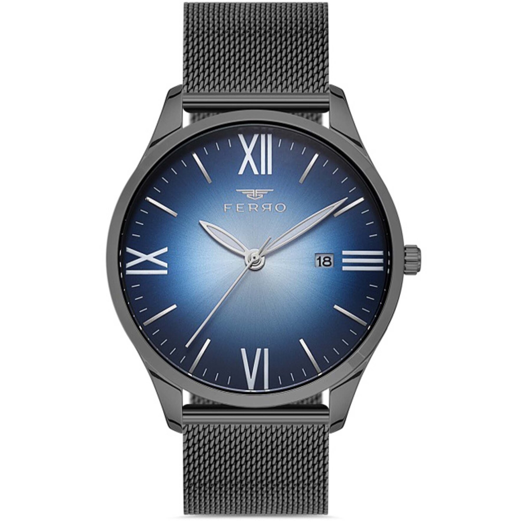 Ferro F11212V3-1 Çelik Hasır Kordonlu Erkek Kol Saati