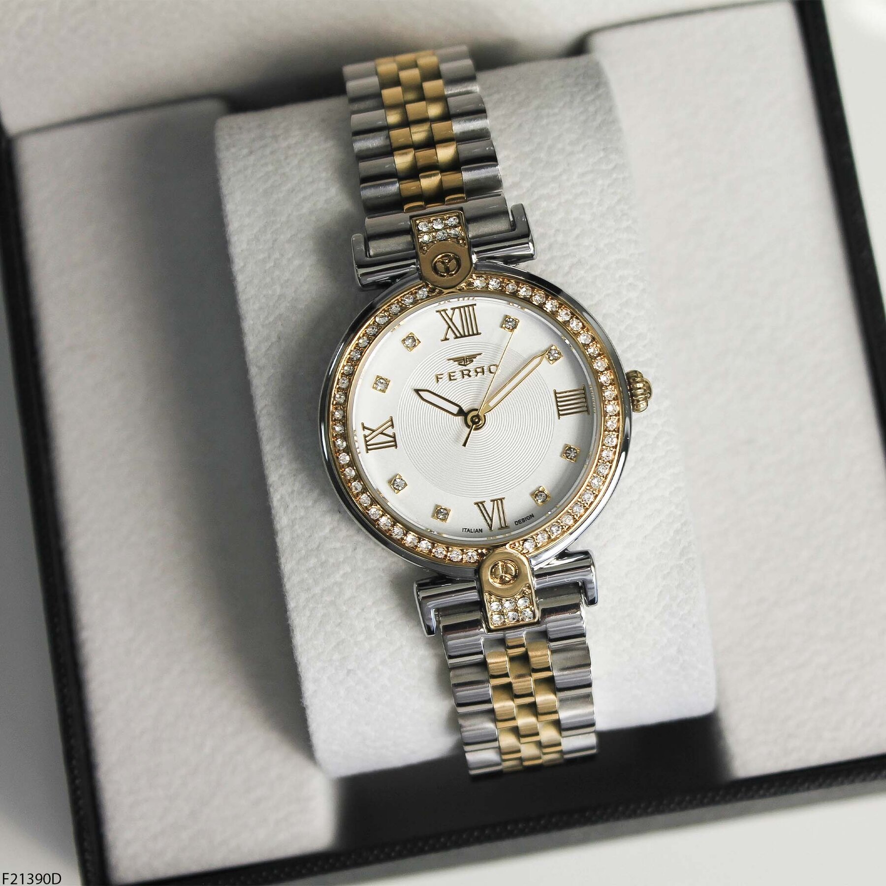 Ferro F21390D Çelik Kordonlu Kadın Kol Saati