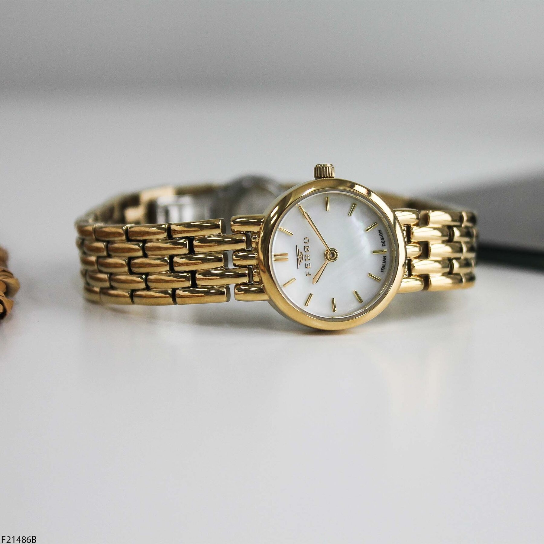 Ferro F21486B Steel Strap Women Watch