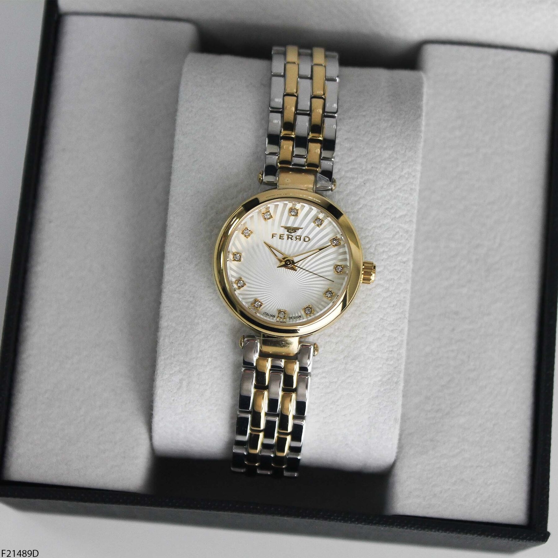 Ferro F21489D Çelik Kordonlu Kadın Kol Saati