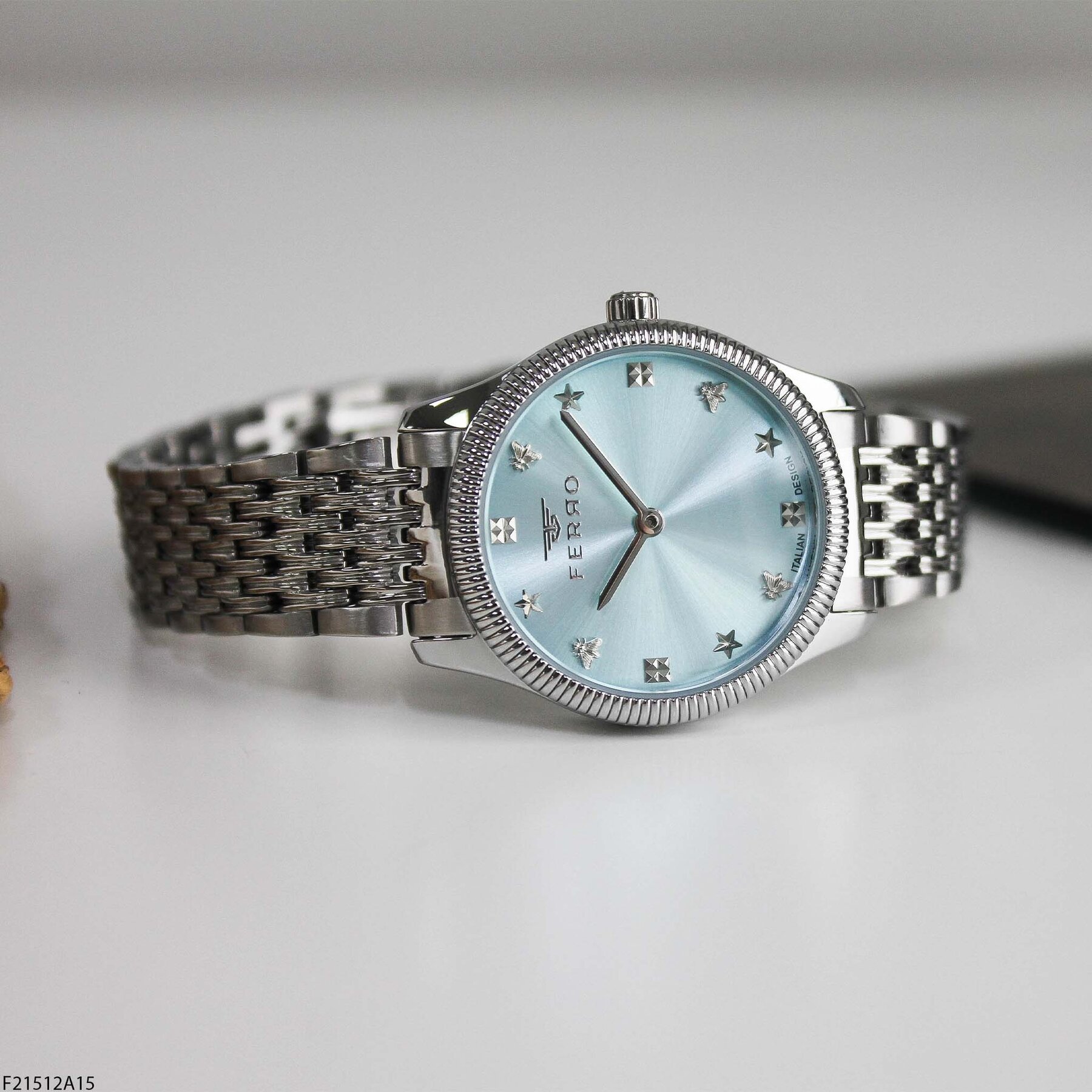 Ferro F21512A15 Çelik Kordonlu Kadın Kol Saati