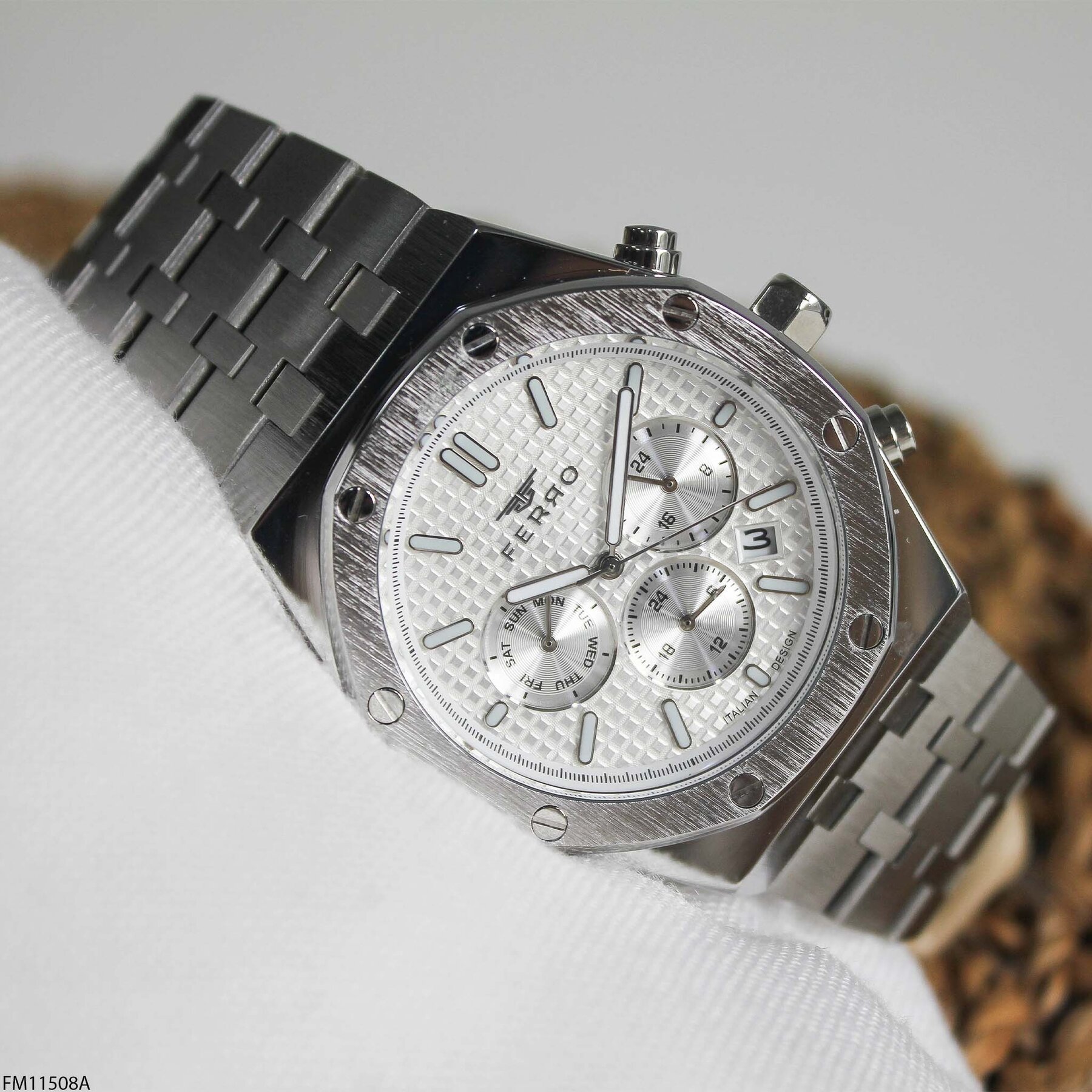 Ferro FM11508A Çelik Kordonlu Erkek Kol Saati