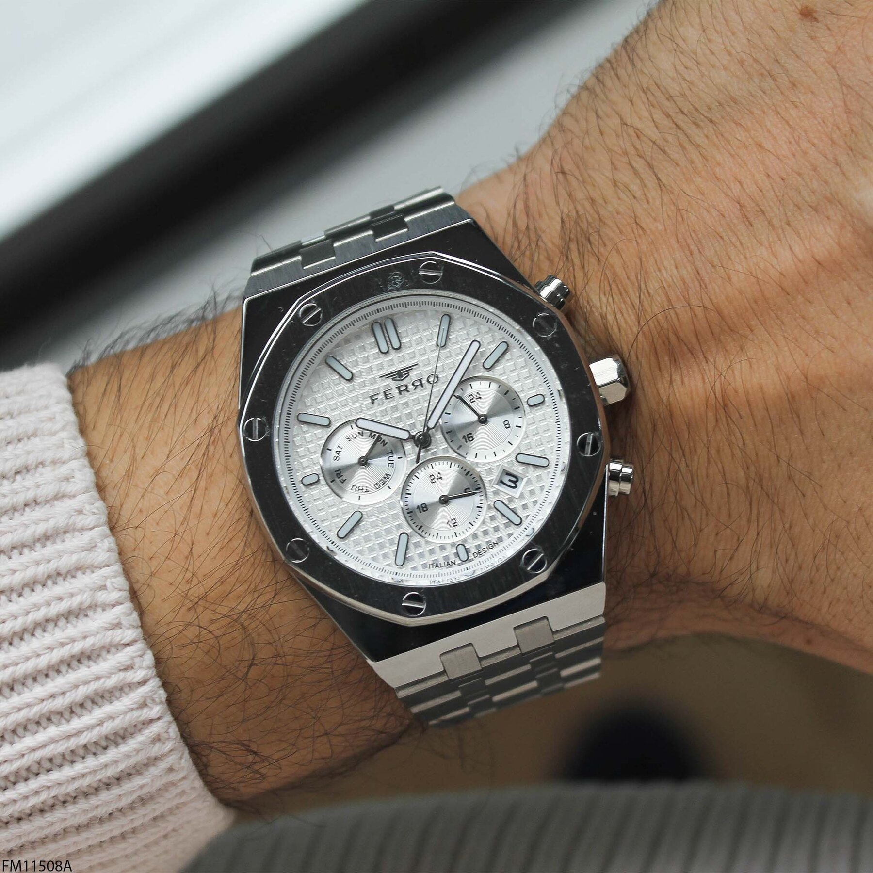 Ferro FM11508A Çelik Kordonlu Erkek Kol Saati