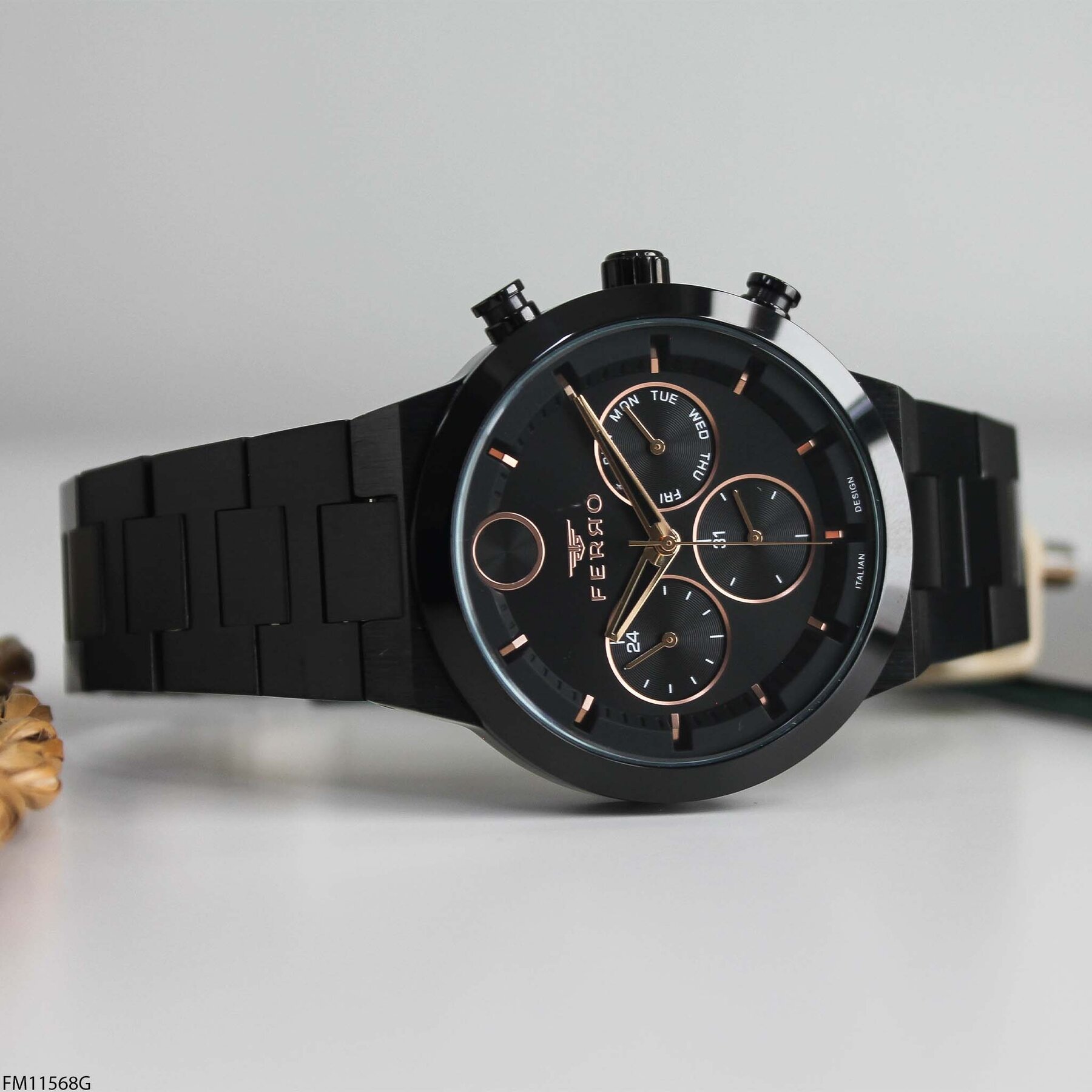 Ferro FM11568G Çelik Kordonlu Erkek Kol Saati