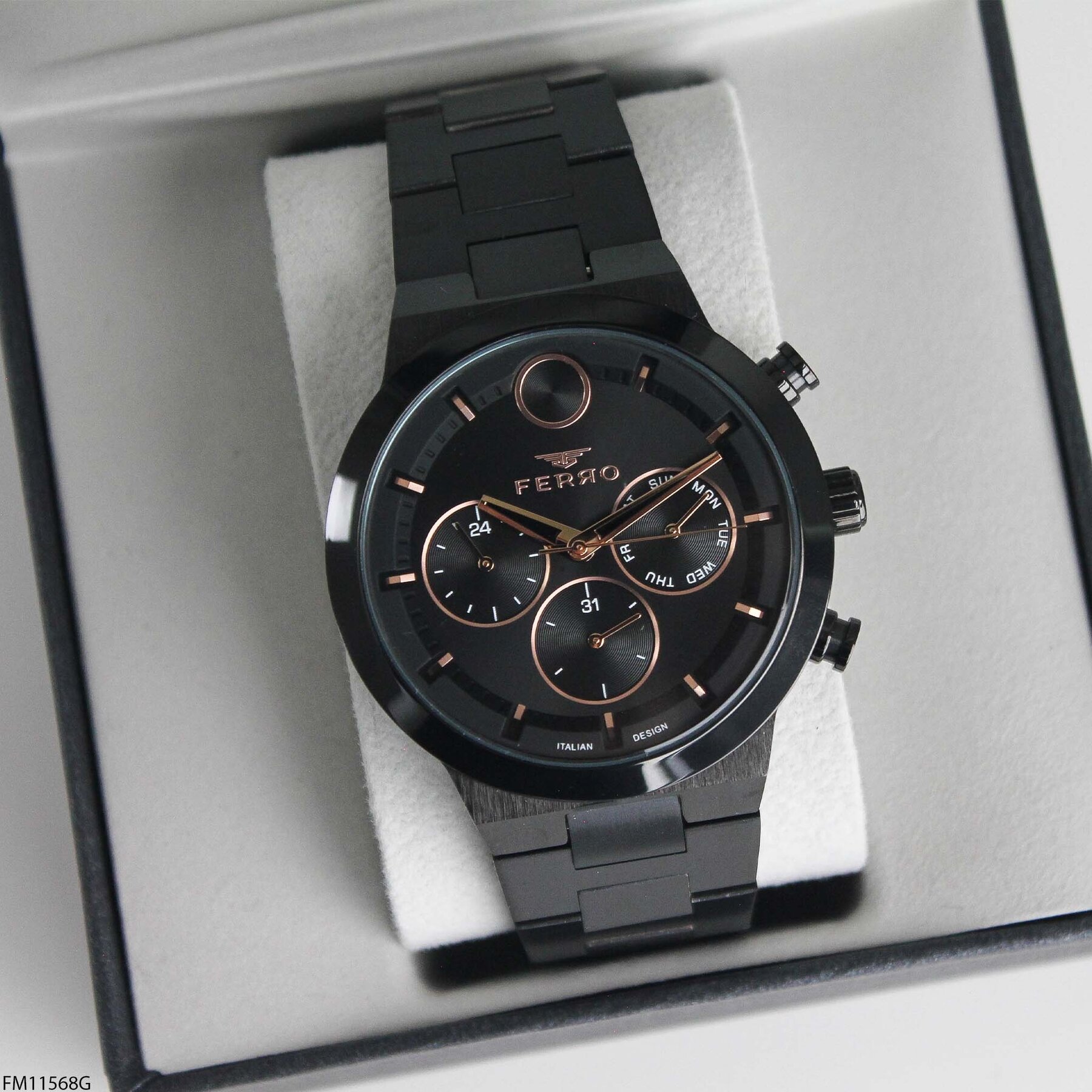 Ferro FM11568G Çelik Kordonlu Erkek Kol Saati