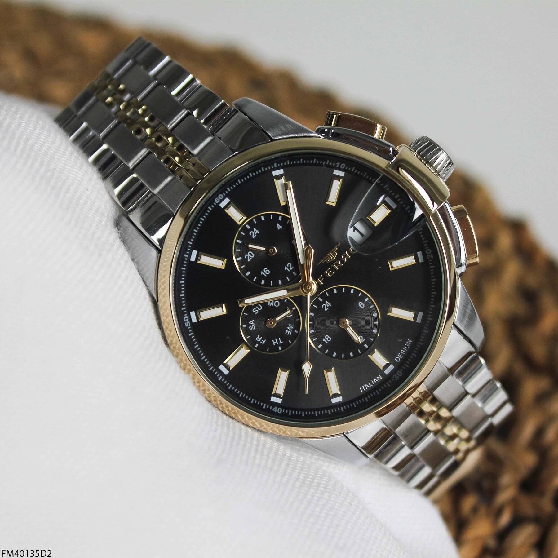 Ferro FM40135D2 Çelik Kordonlu Erkek Kol Saati