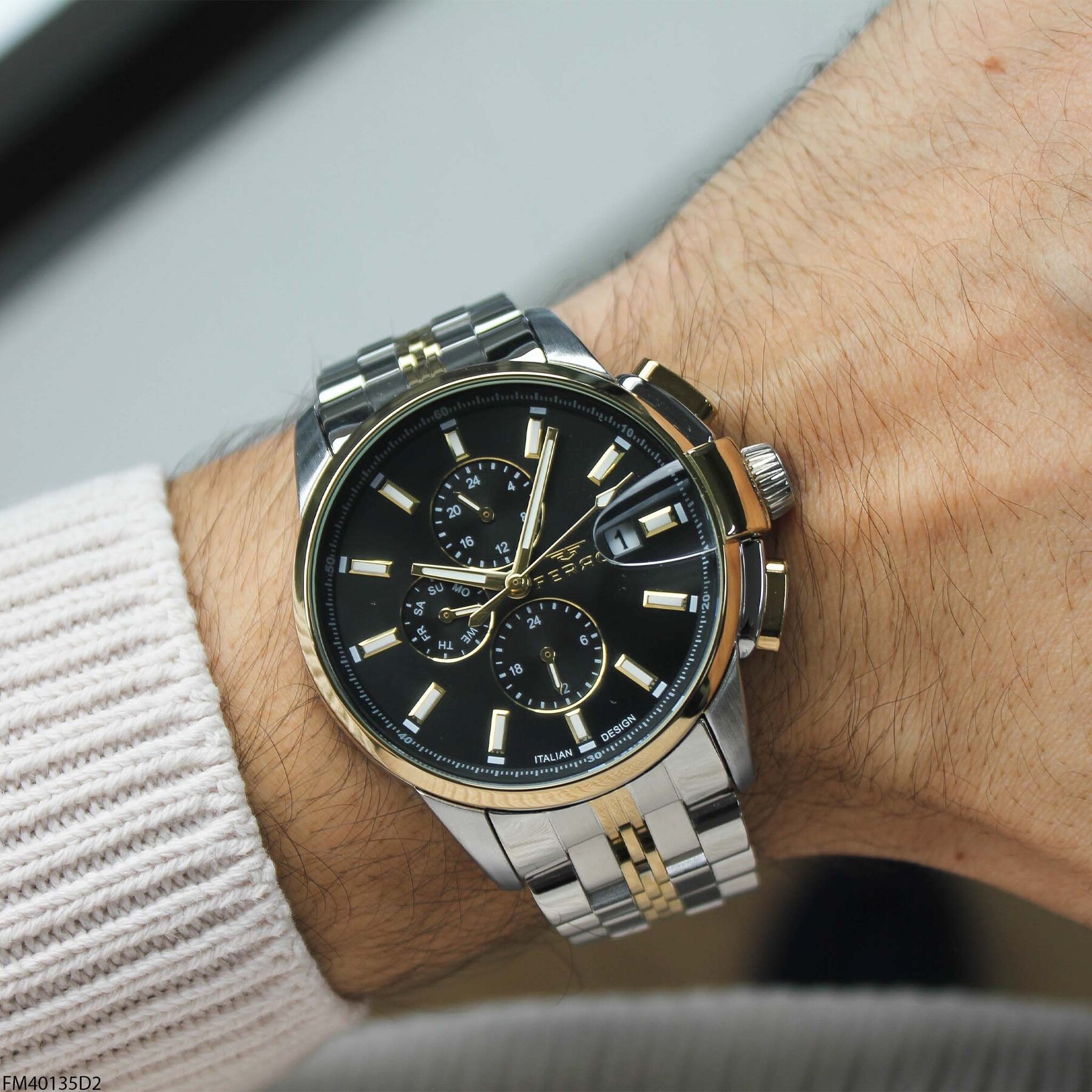 Ferro FM40135D2 Çelik Kordonlu Erkek Kol Saati