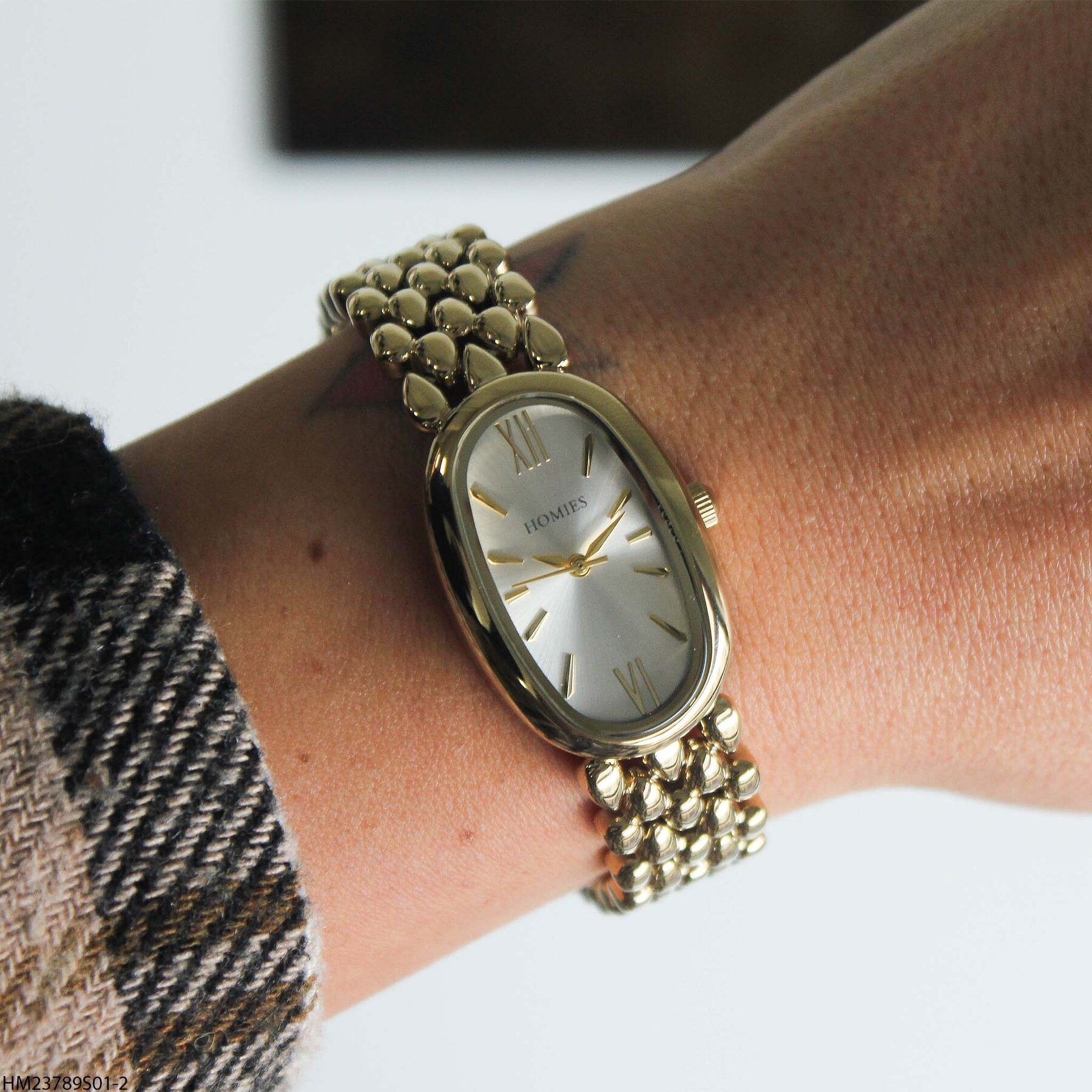 Homies HM23789S01-2 Çelik kordonlu  Kadın Kol Saati