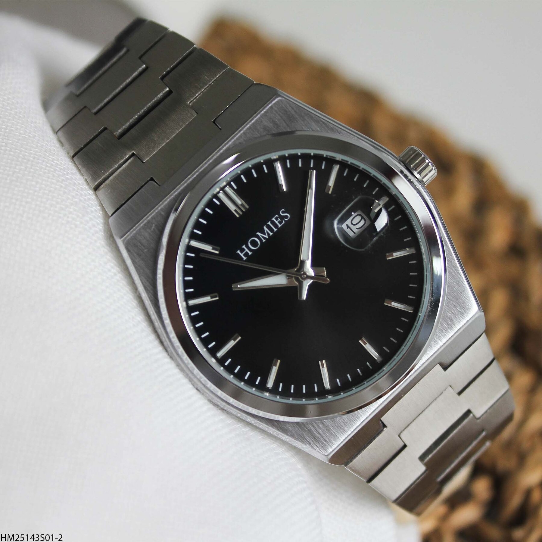 Homies HM25143S01-2 Çelik Kordonlu Erkek Kol Saati
