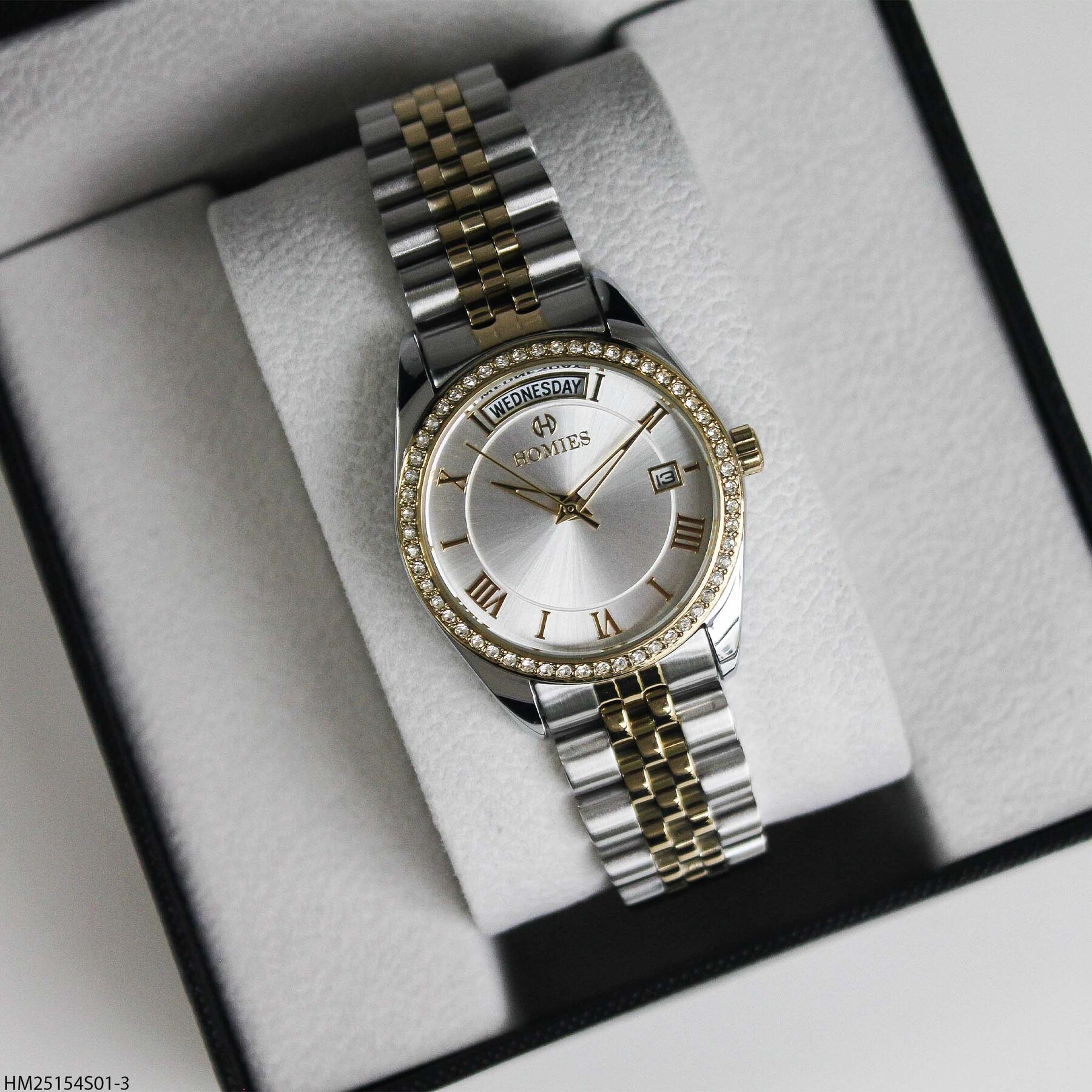 Homies HM25154S01-3 Çelik kordonlu  Kadın Kol Saati