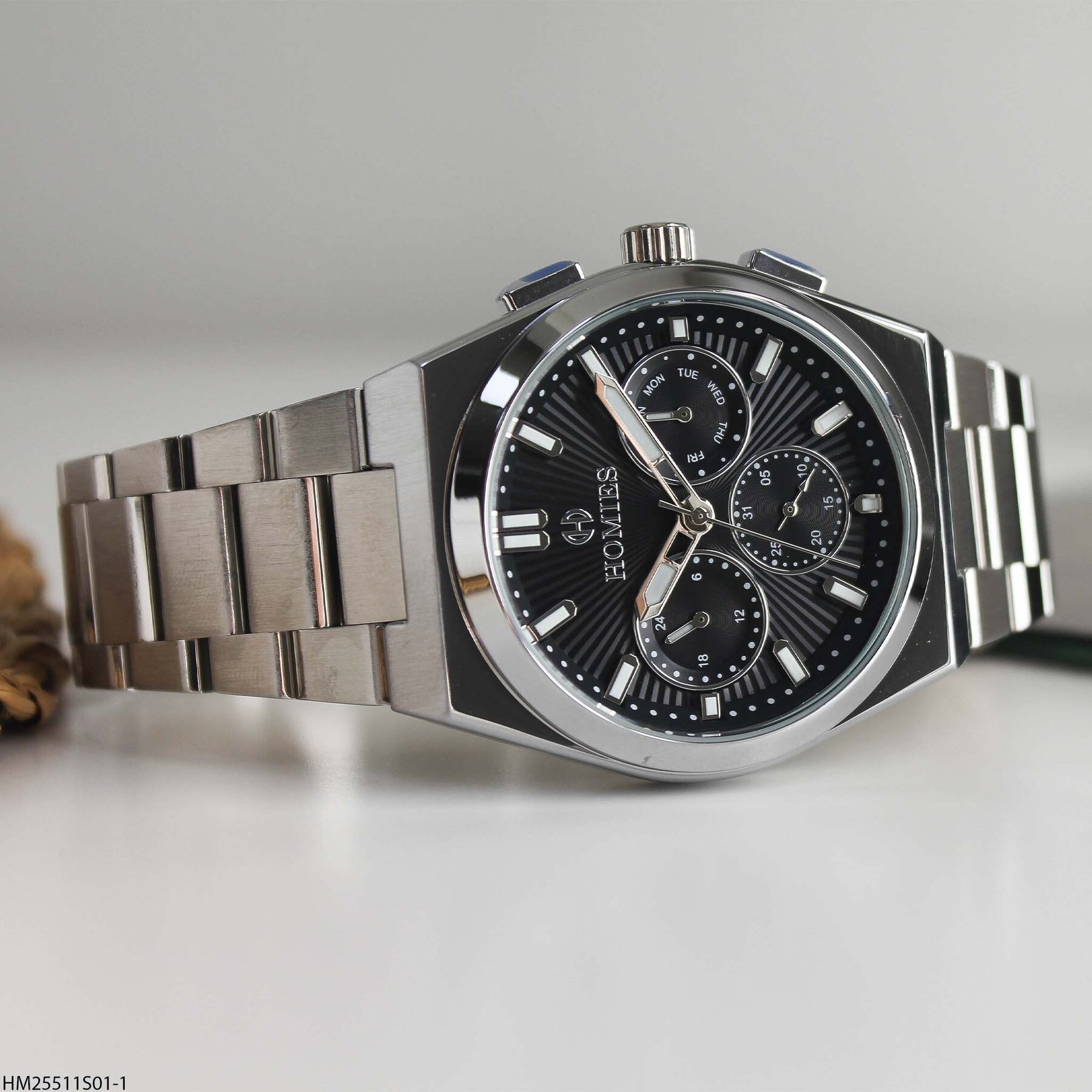 Homies HM25511S01-1 Çelik Kordonlu Erkek Kol Saati