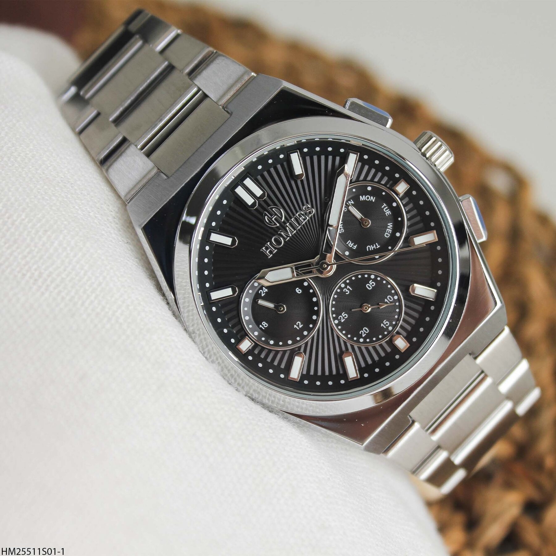 Homies HM25511S01-1 Çelik Kordonlu Erkek Kol Saati