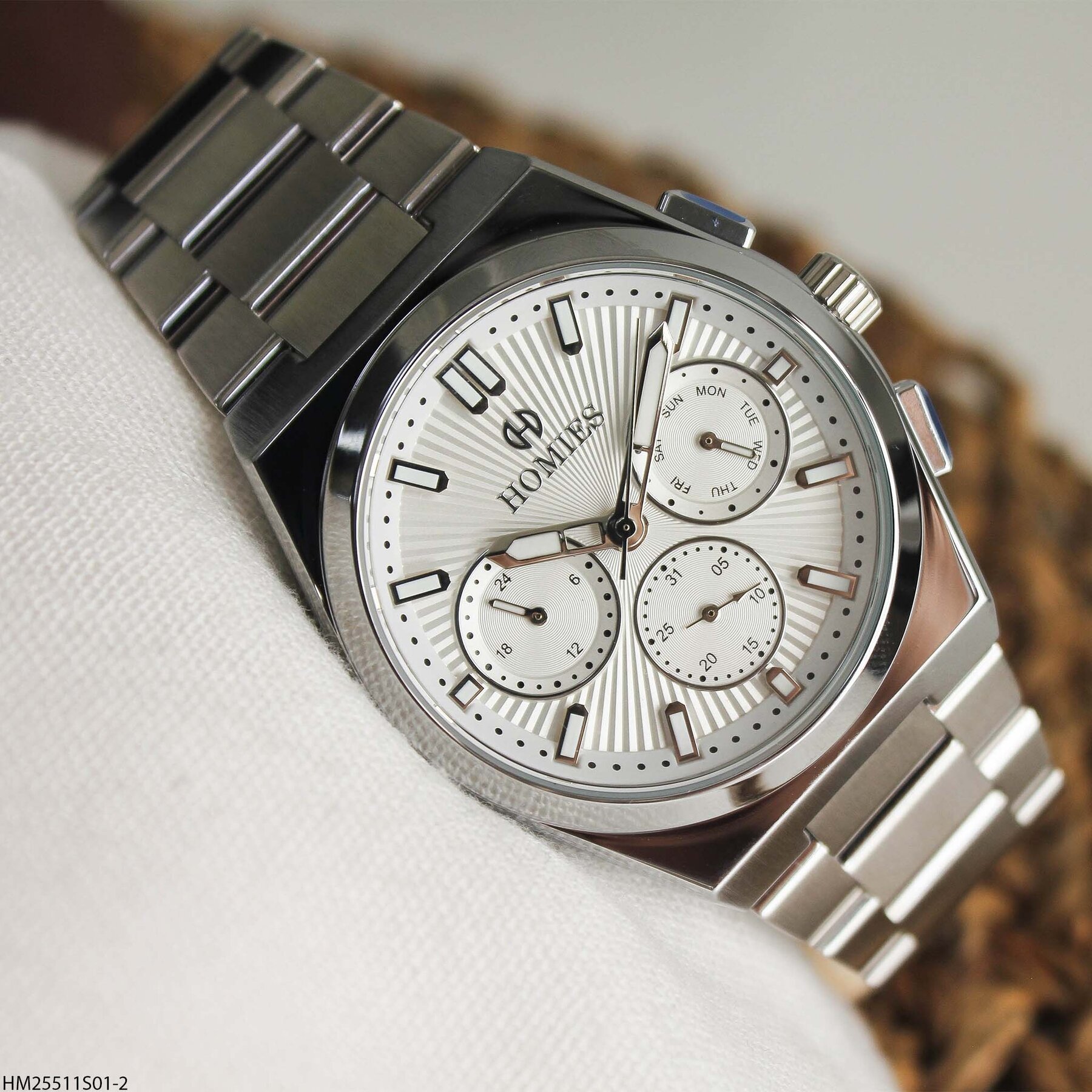 Homies HM25511S01-2 Çelik Kordonlu Erkek Kol Saati