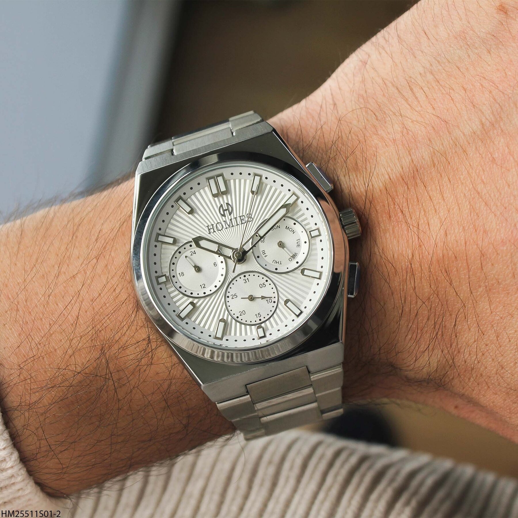 Homies HM25511S01-2 Çelik Kordonlu Erkek Kol Saati