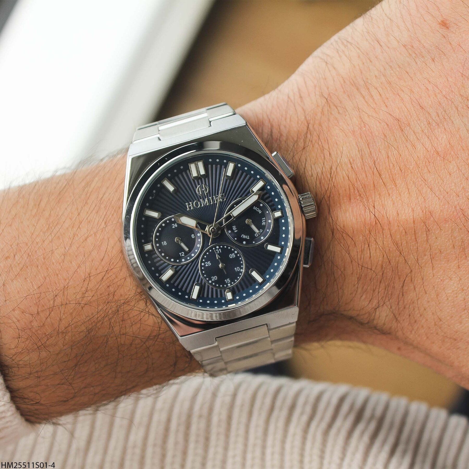 Homies HM25511S01-4 Çelik Kordonlu Erkek Kol Saati