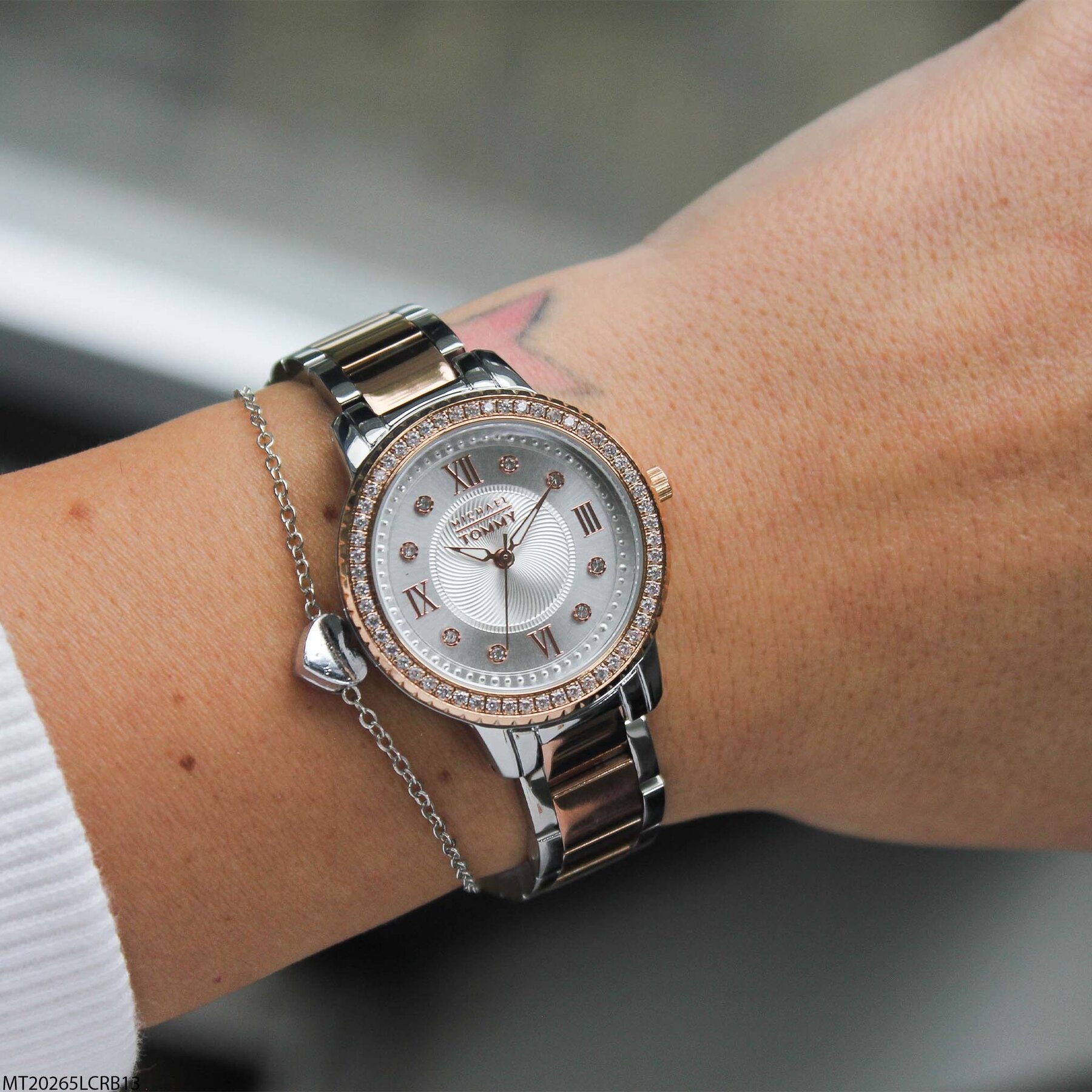 Michael Tommy MT20265LCRB13 Çelik Kordonlu Kadın Kol Saati