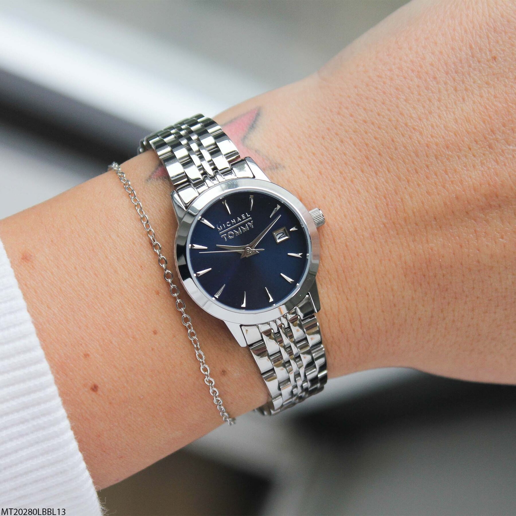 Michael Tommy MT20280LBBL13 Steel Strap Women Watch