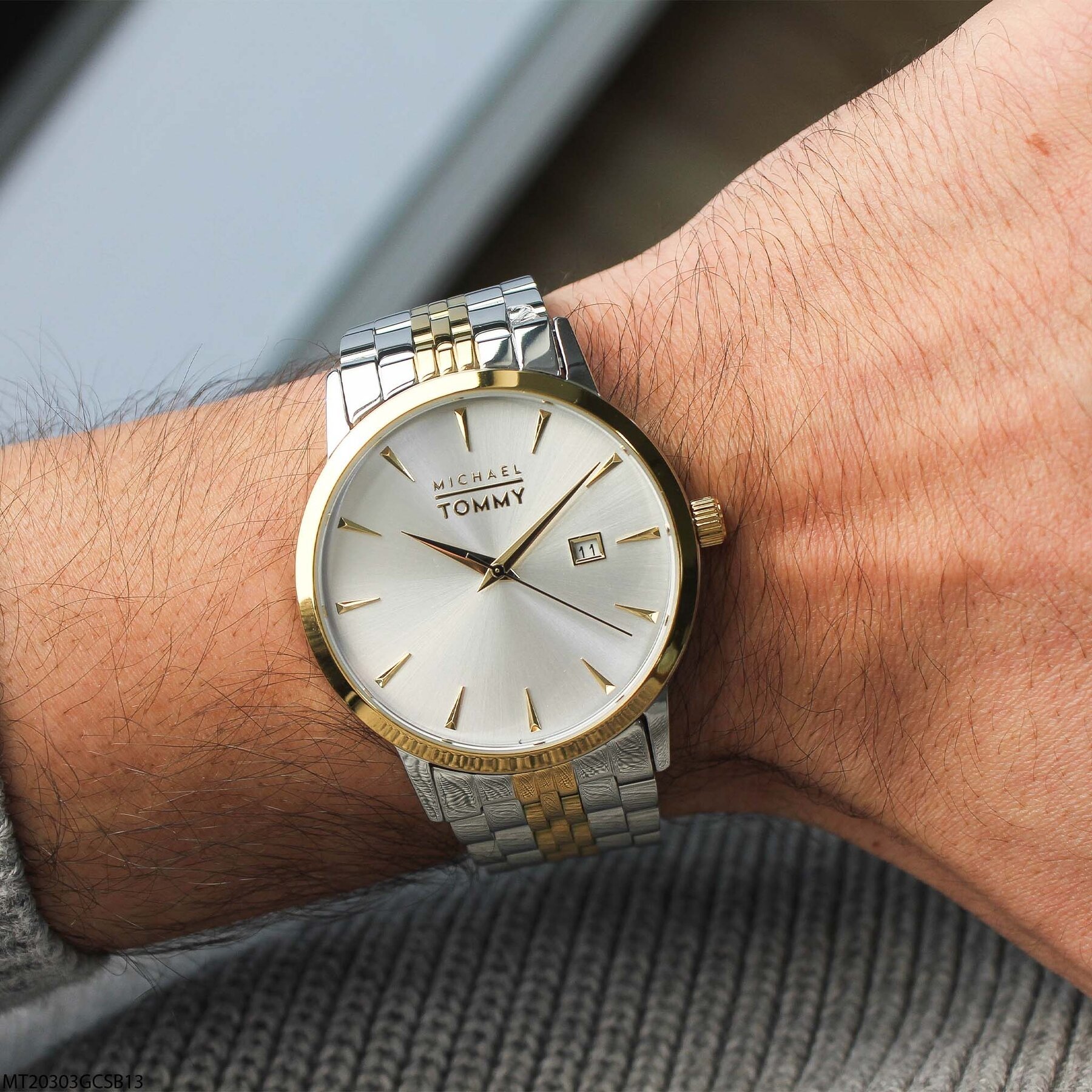 Michael Tommy MT20303GCSB13 Çelik Kordonlu Erkek Kol Saati
