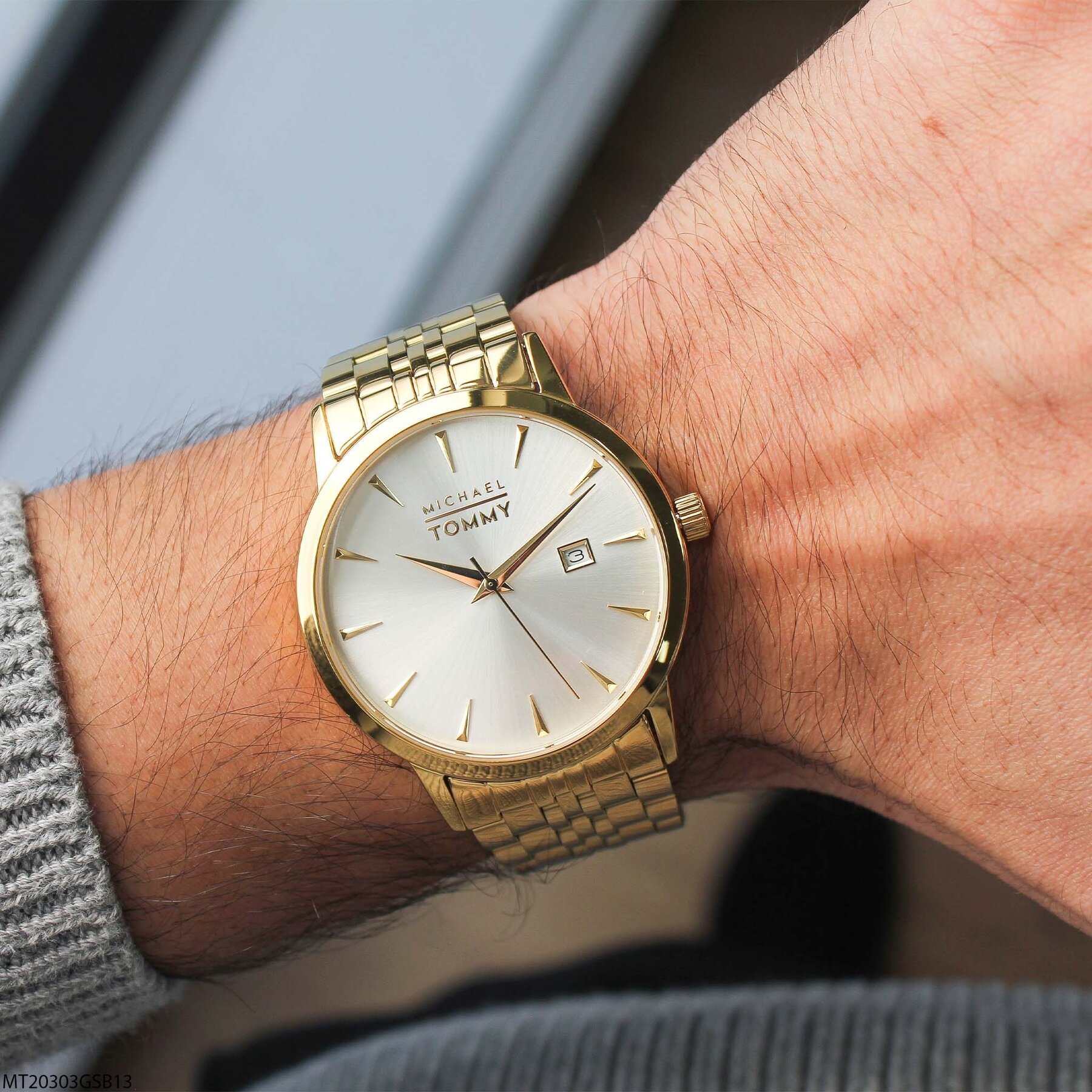 Michael Tommy MT20303GSB13 Steel Strap Men Watch