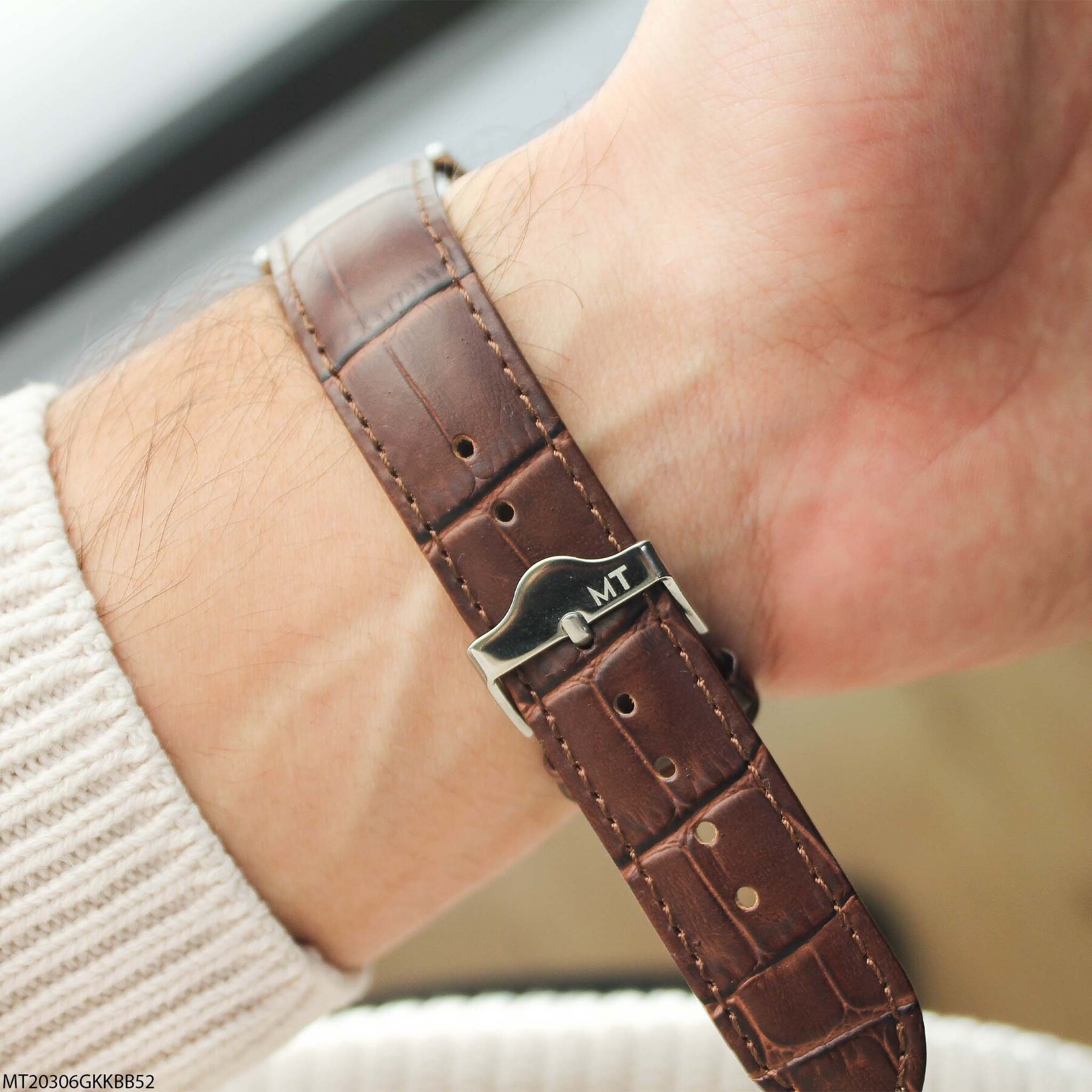 Michael Tommy MT20306GKKBB52 Leather Strap Men Watch