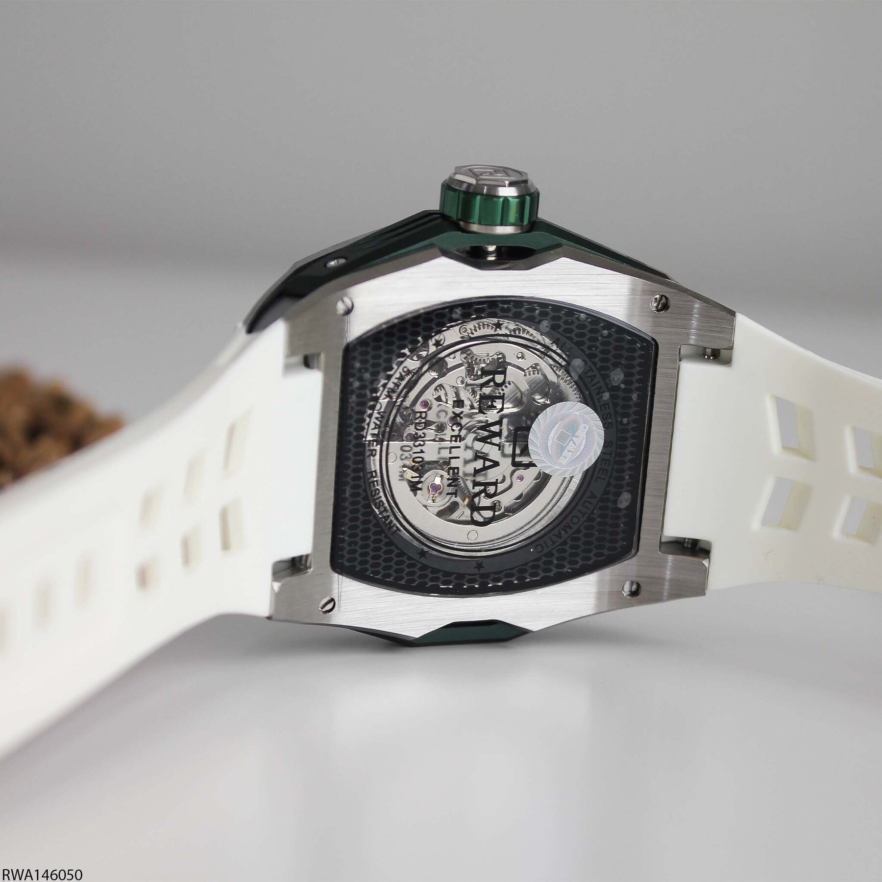 Reward RWA146050 Silicone Strap Automatic Men Watch