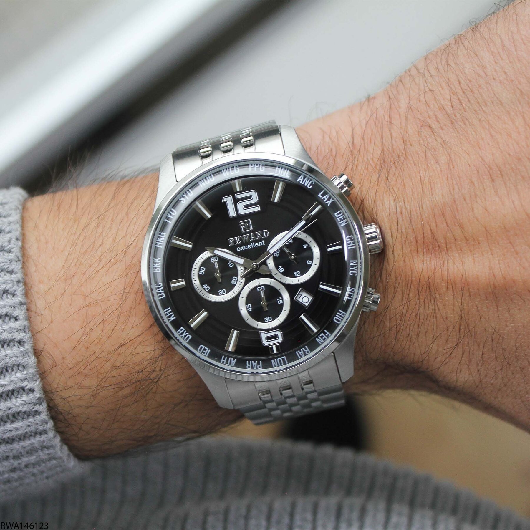 Reward RWA146123 Çelik Kordonlu Erkek Kol Saati