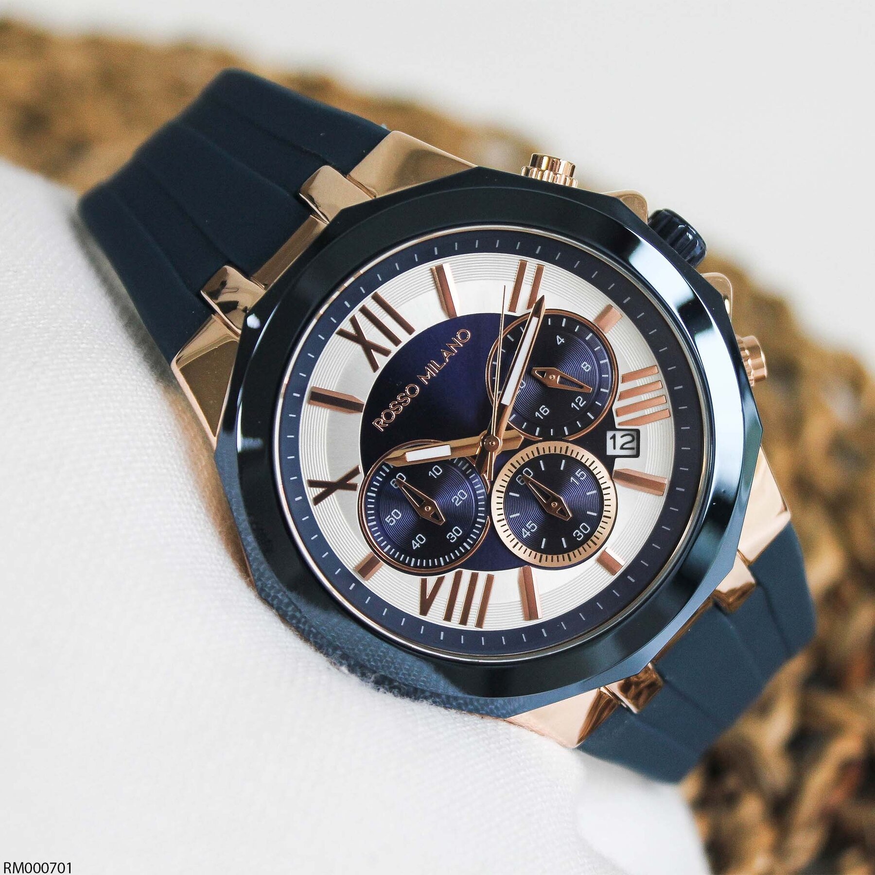 Rosso Milano RM000701 Silikon Kordonlu Erkek Kol Saati