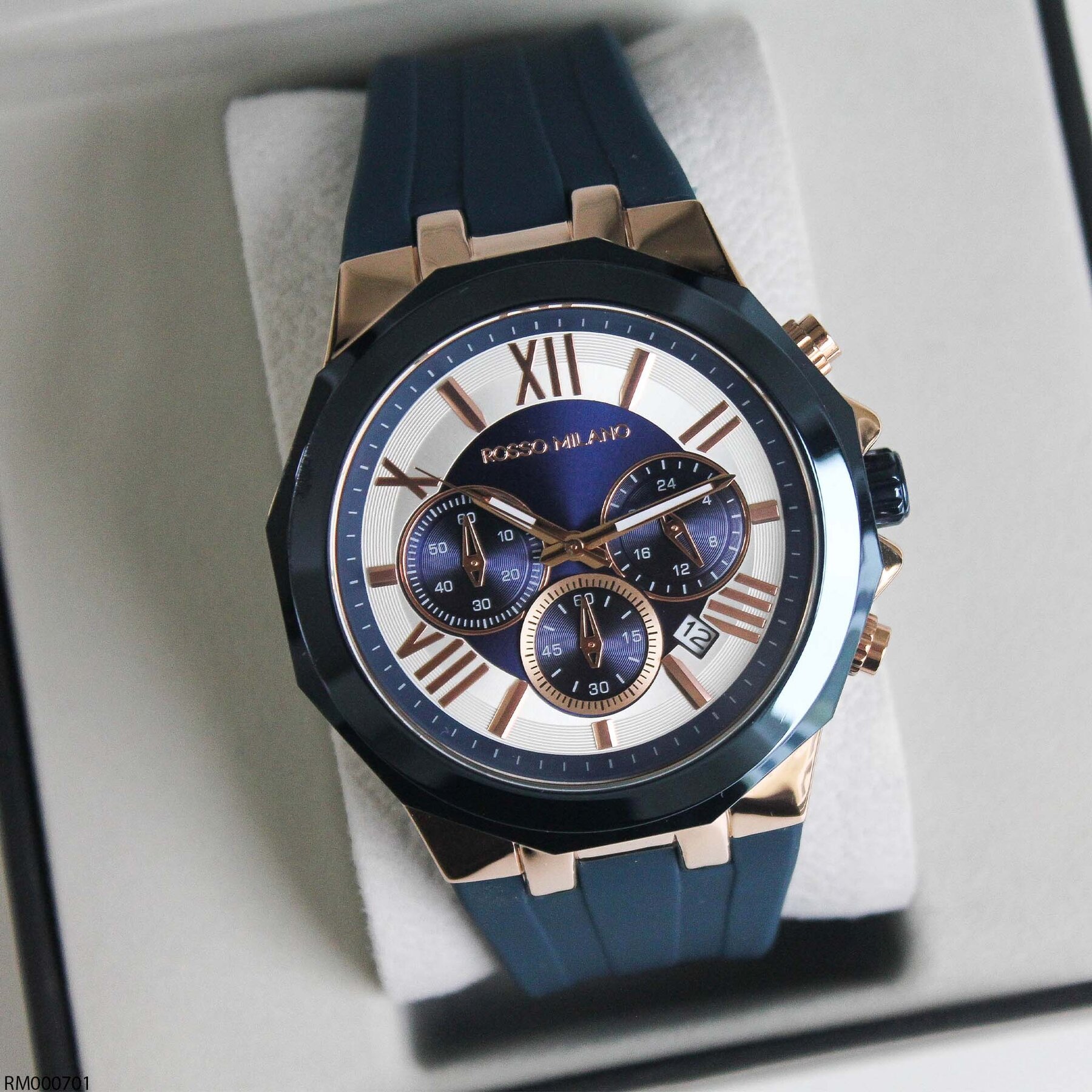 Rosso Milano RM000701 Silikon Kordonlu Erkek Kol Saati