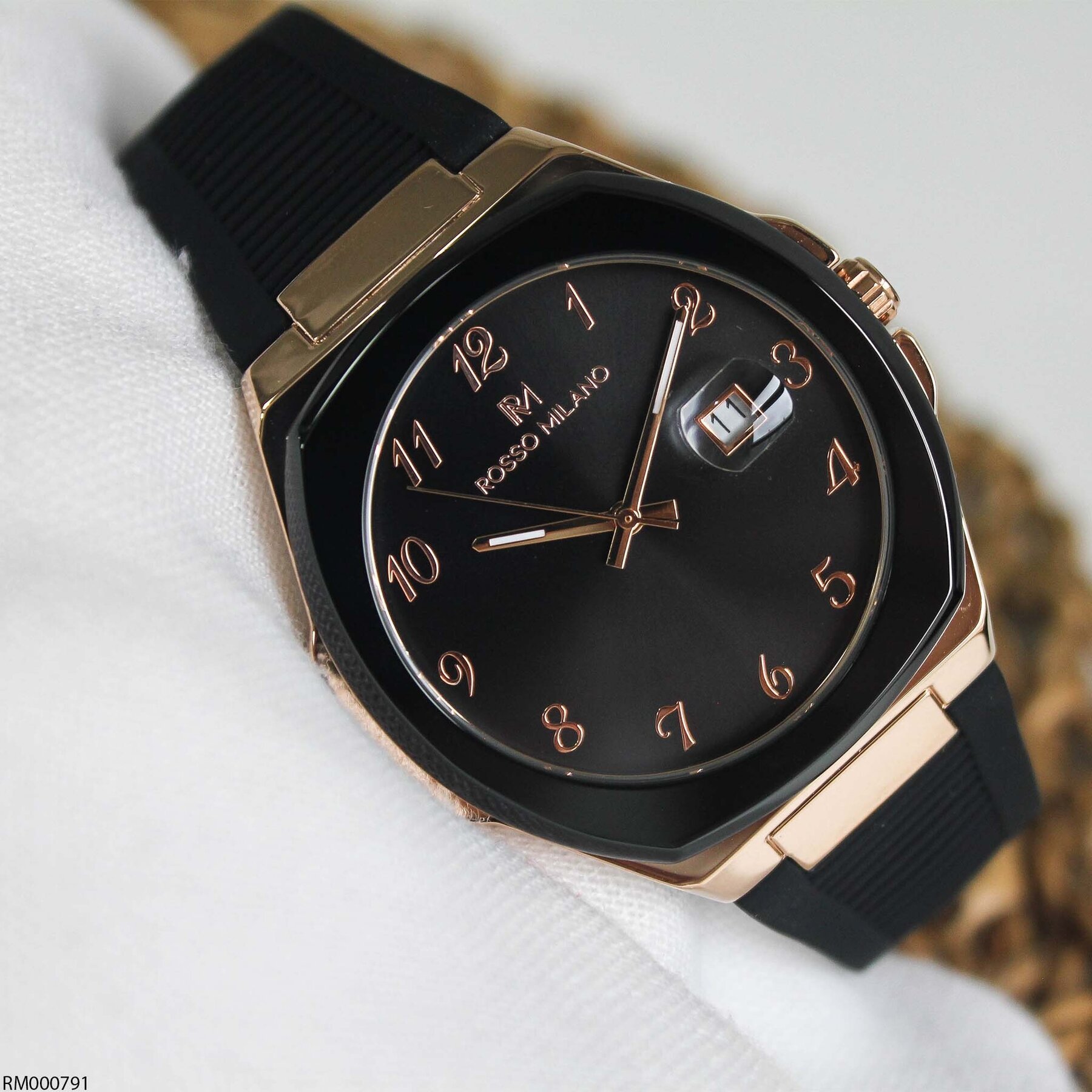 Rosso Milano RM000791 Silikon Kordonlu Erkek Kol Saati