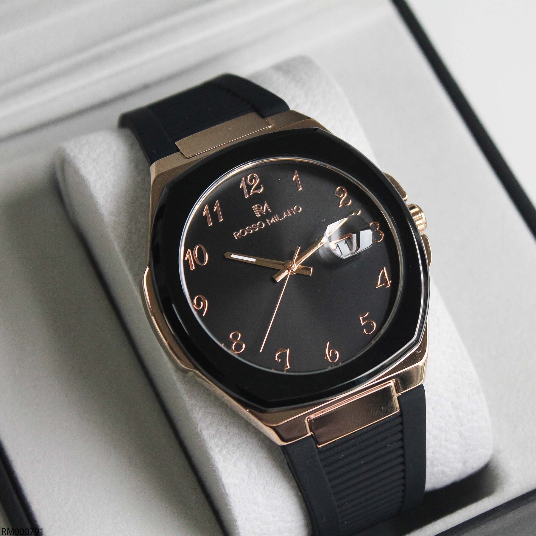 Rosso Milano RM000791 Silikon Kordonlu Erkek Kol Saati