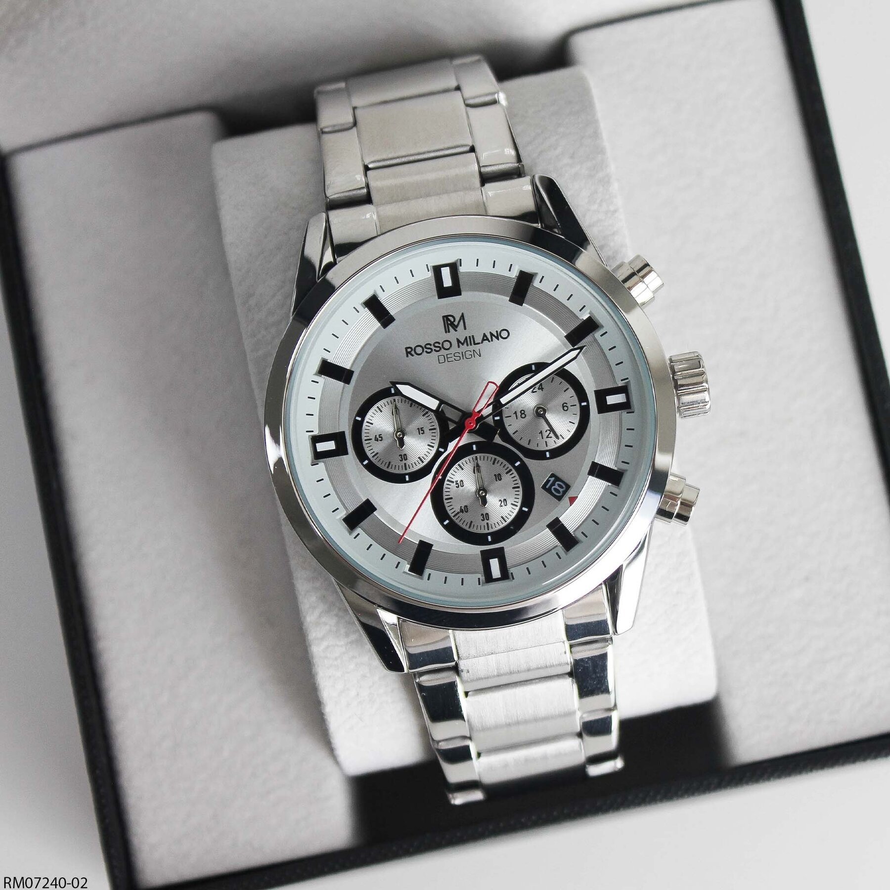 Rosso Milano RM07240-02 Çelik Kordonlu Erkek Kol Saati