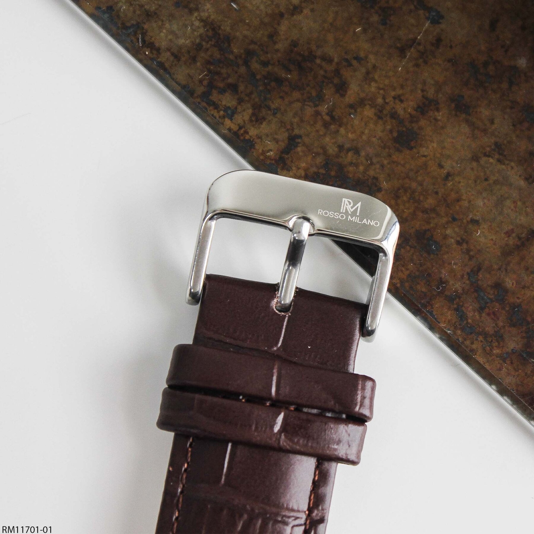 Rosso Milano RM11701-01 Deri Kordonlu Erkek Kol Saati