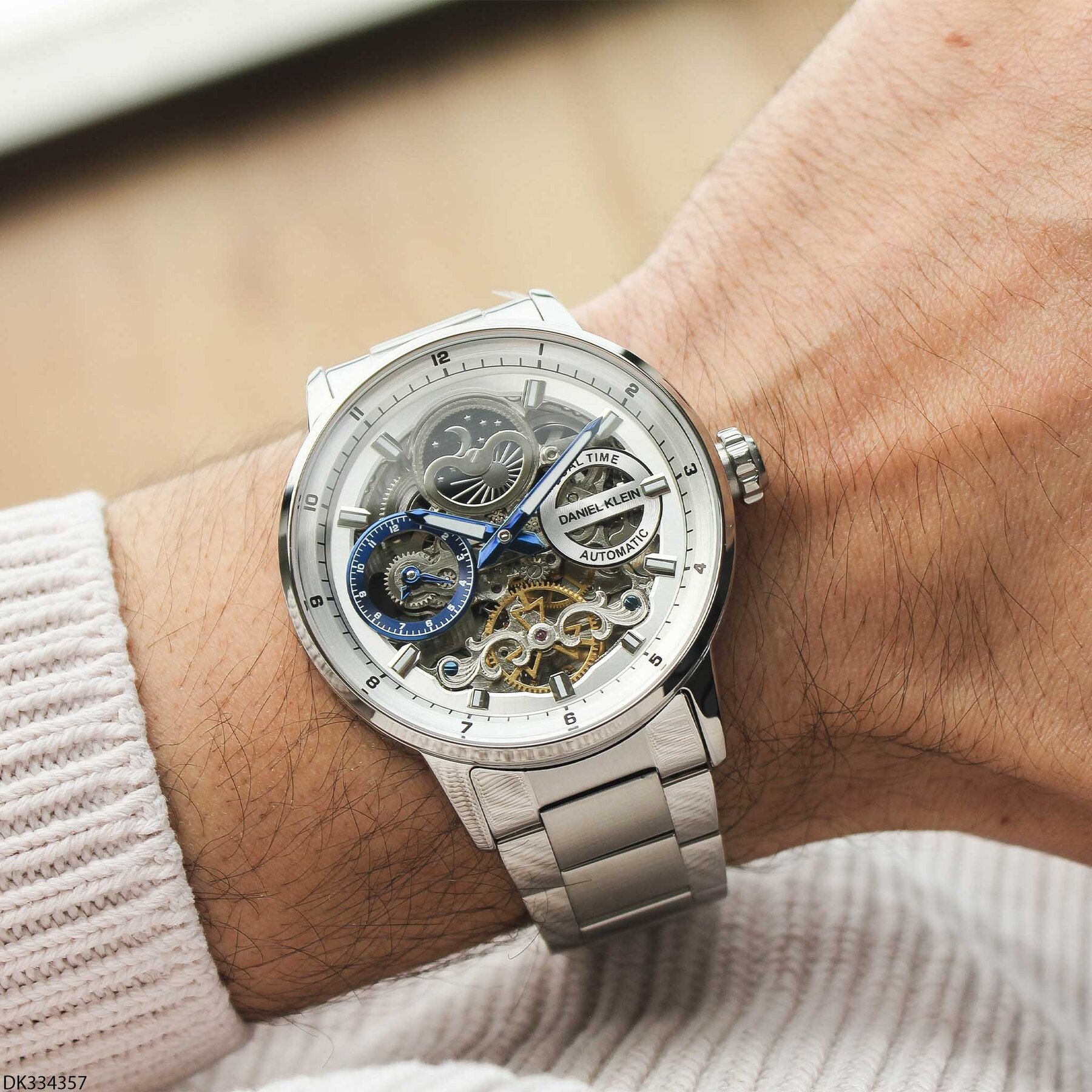 Daniel Klein DK334357 Çelik Kordonlu Otomatik Erkek Kol Saati