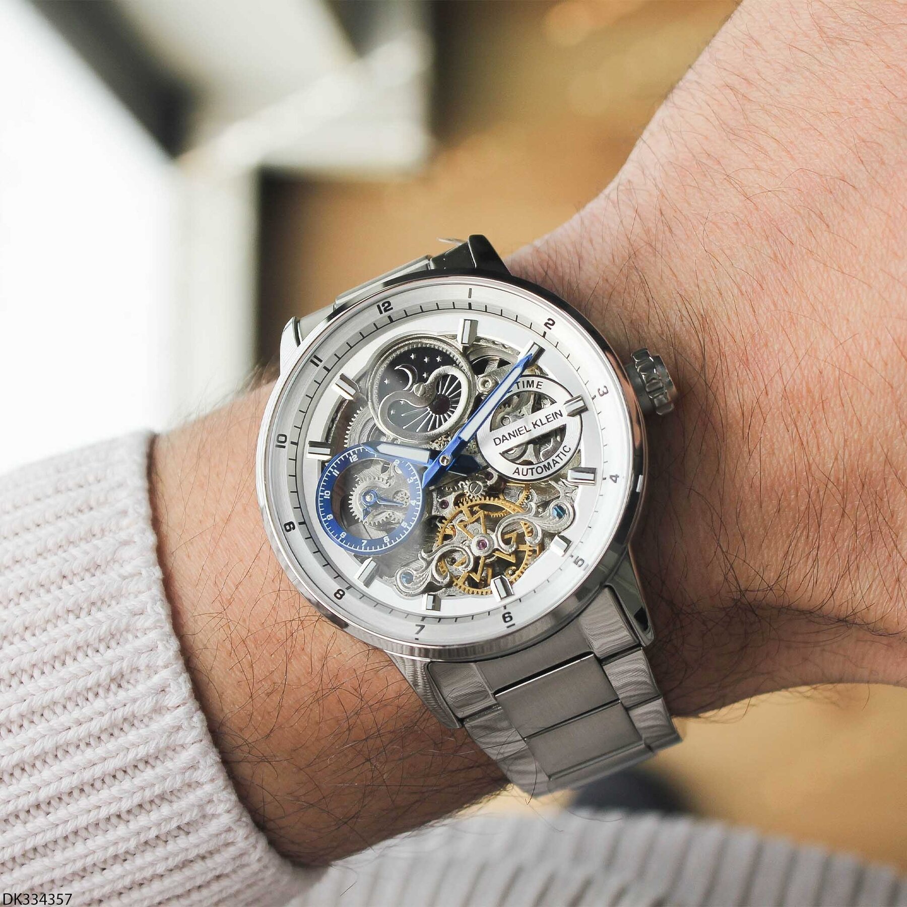 Daniel Klein DK334357 Çelik Kordonlu Otomatik Erkek Kol Saati